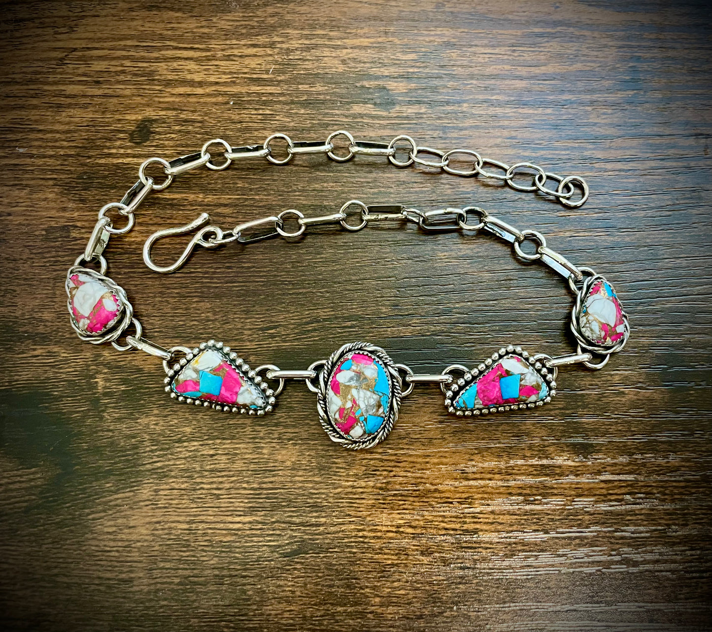 Cotton Candy Dahlia Choker