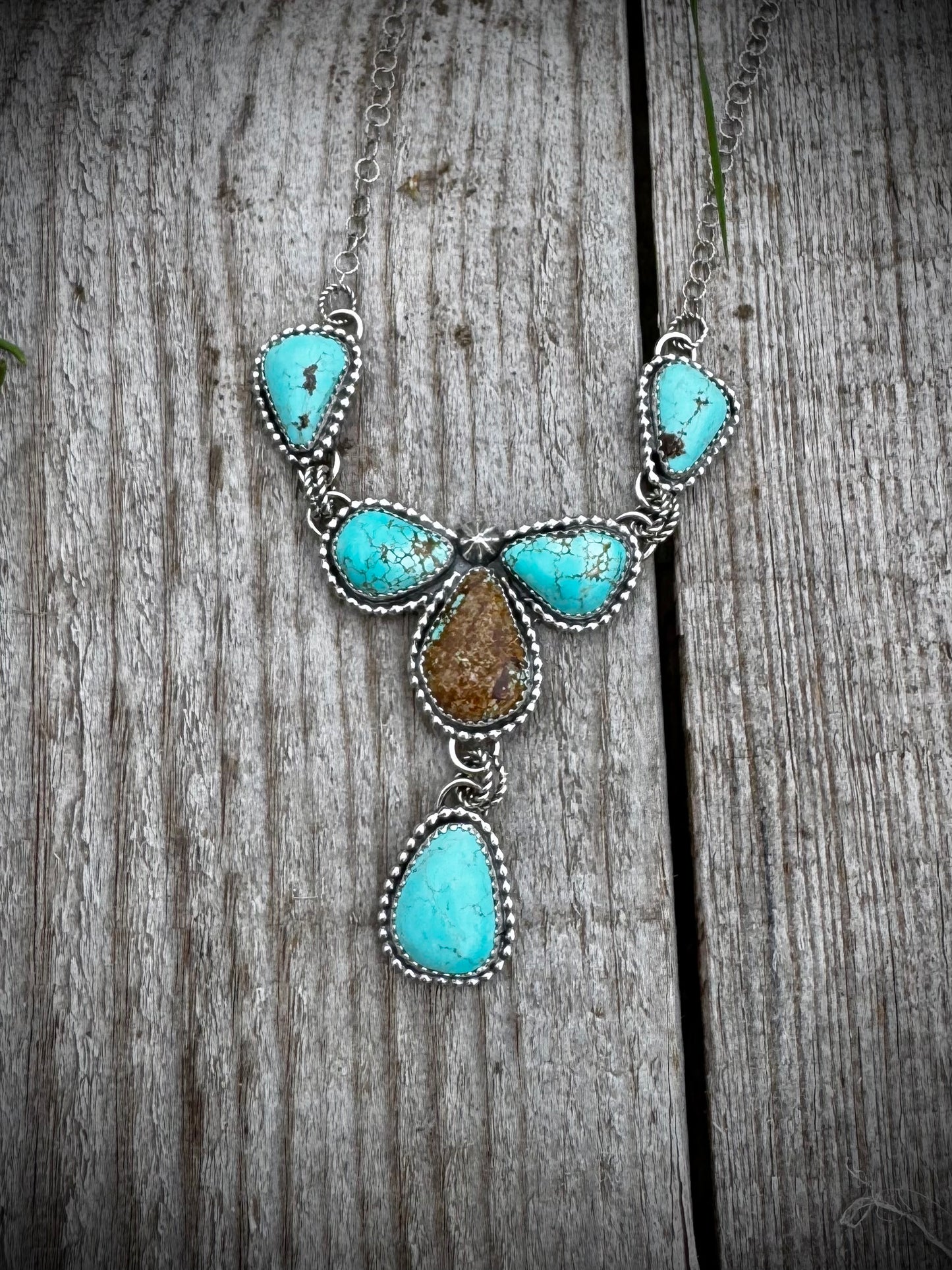 Mine Number 8 Dainty Cluster Lariat