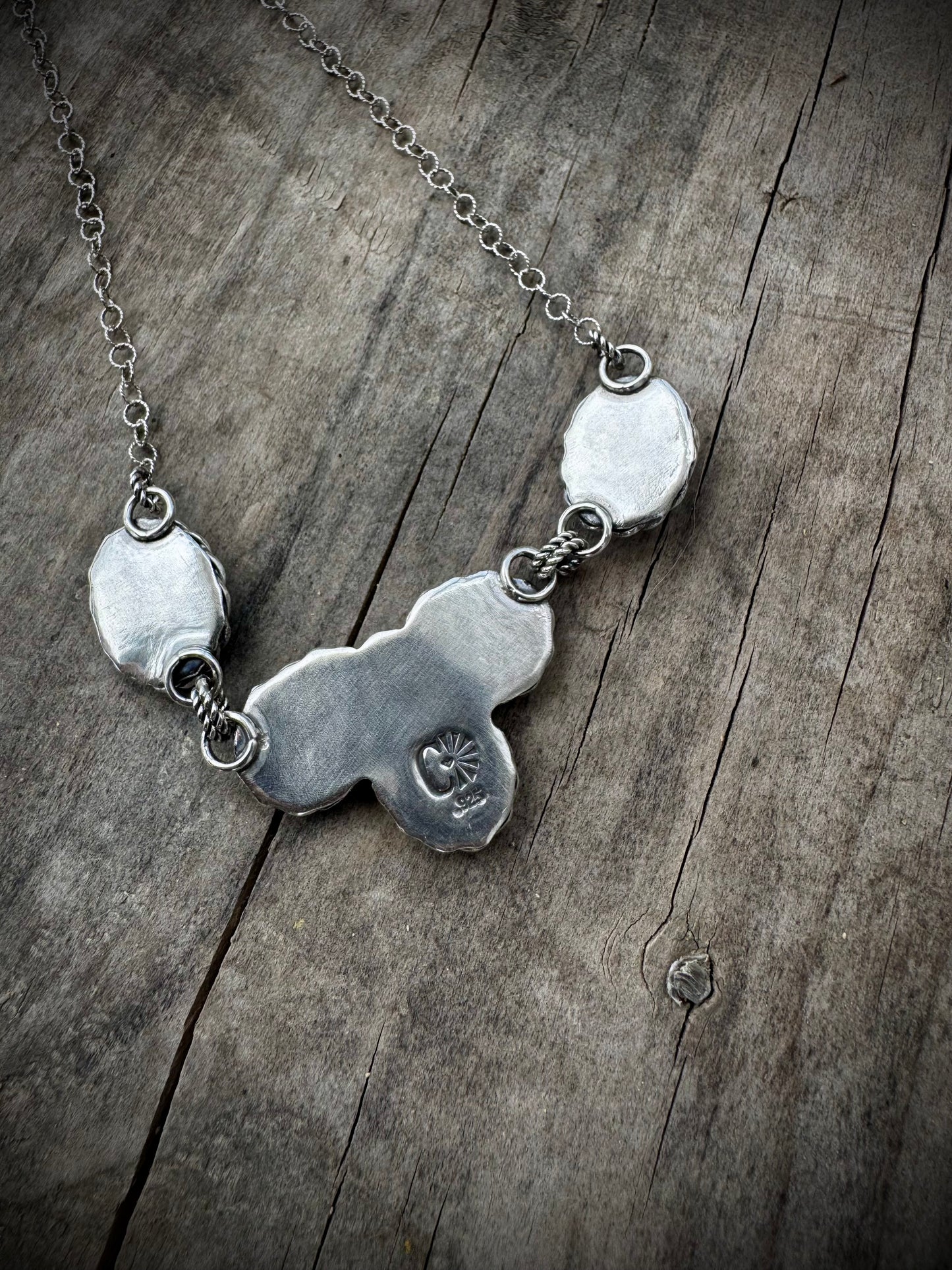 Stella Blue Dainty Cluster Necklace
