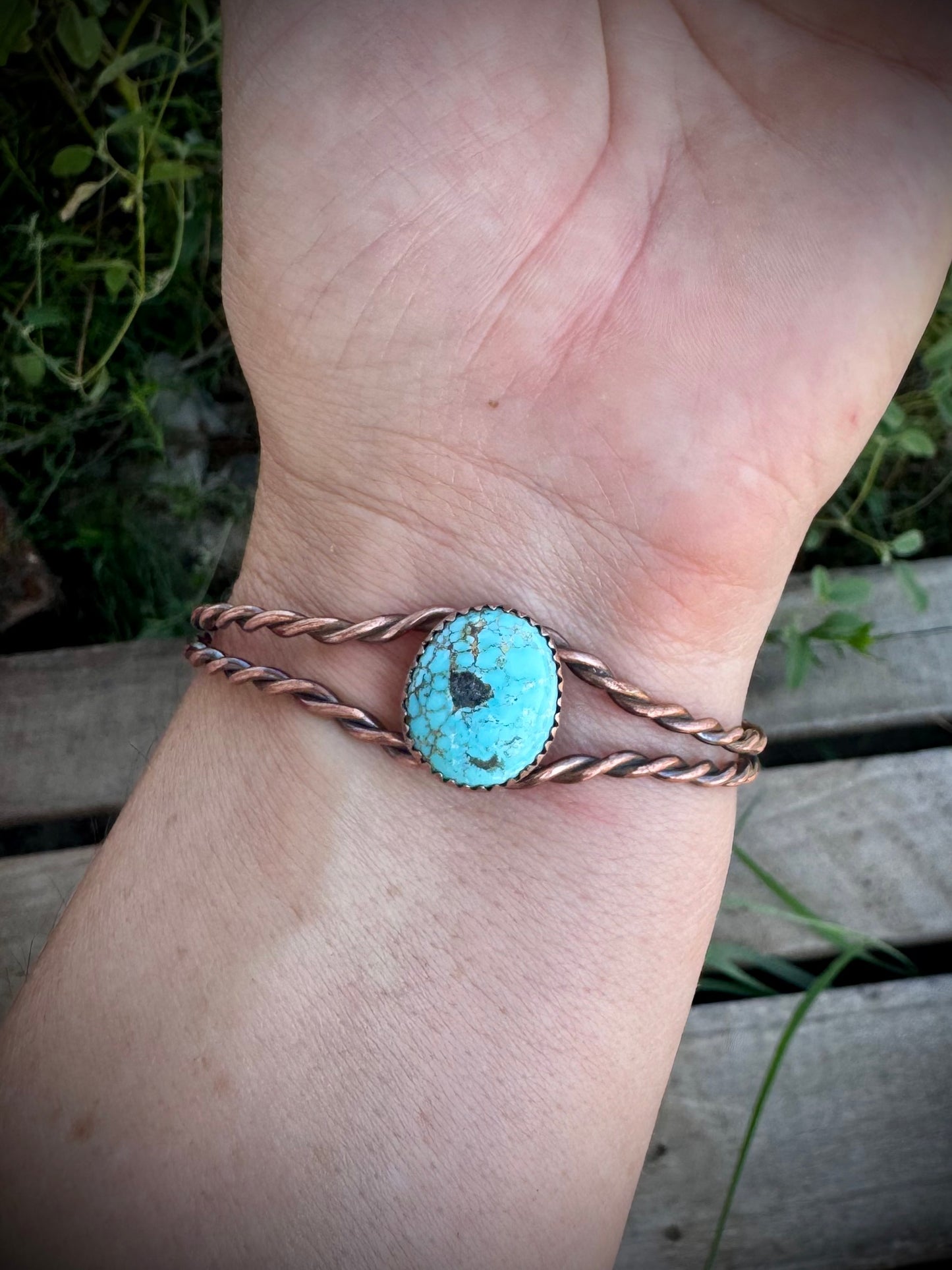 Copper Twisted Wire Cuff