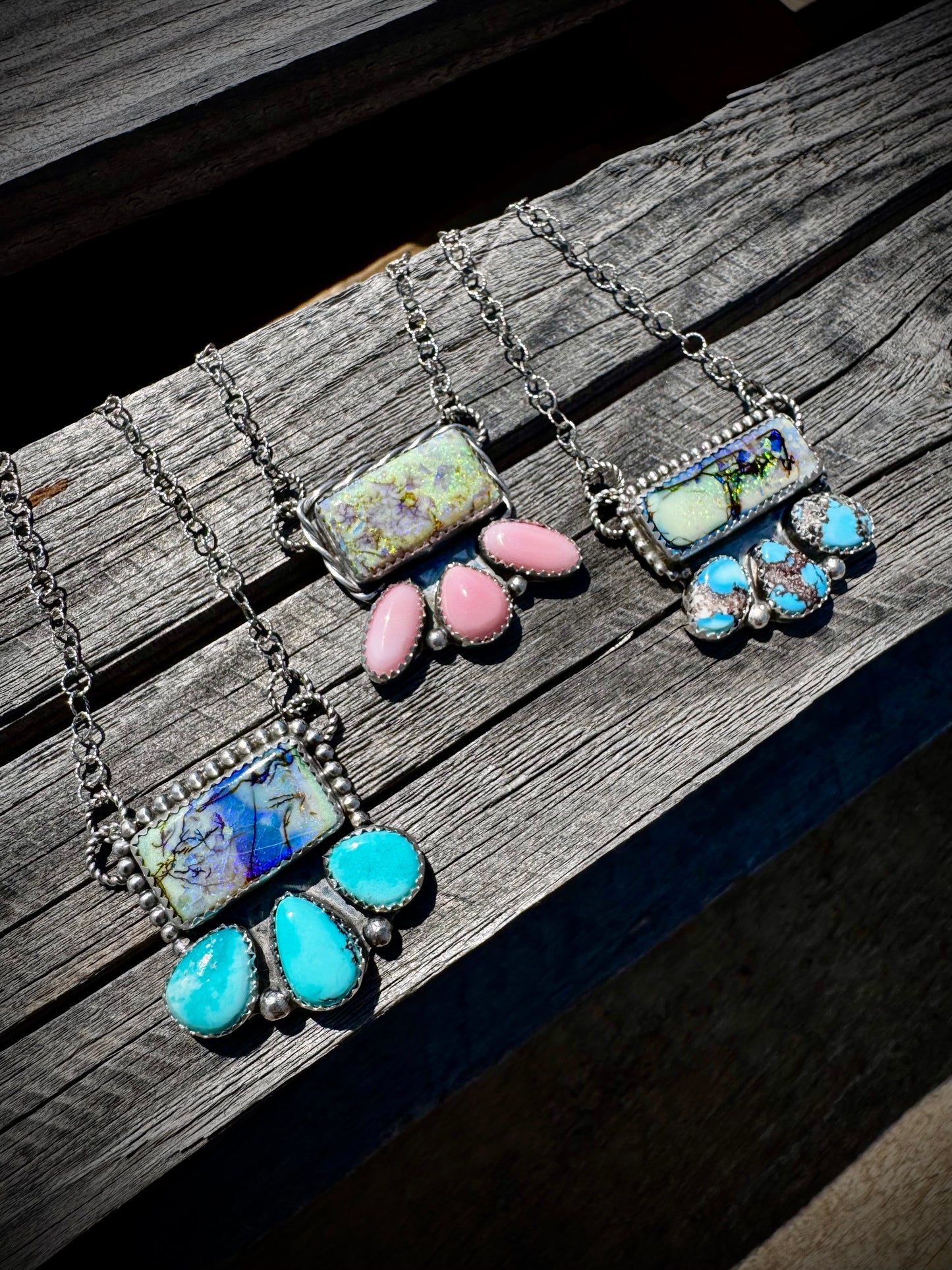 Opal Bar Necklaces