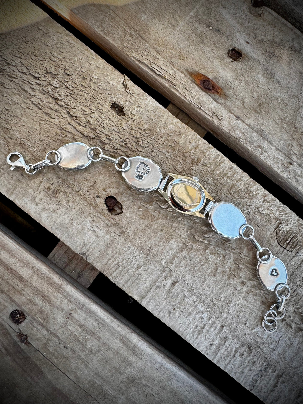 Stella Blue 4 Stone Watch