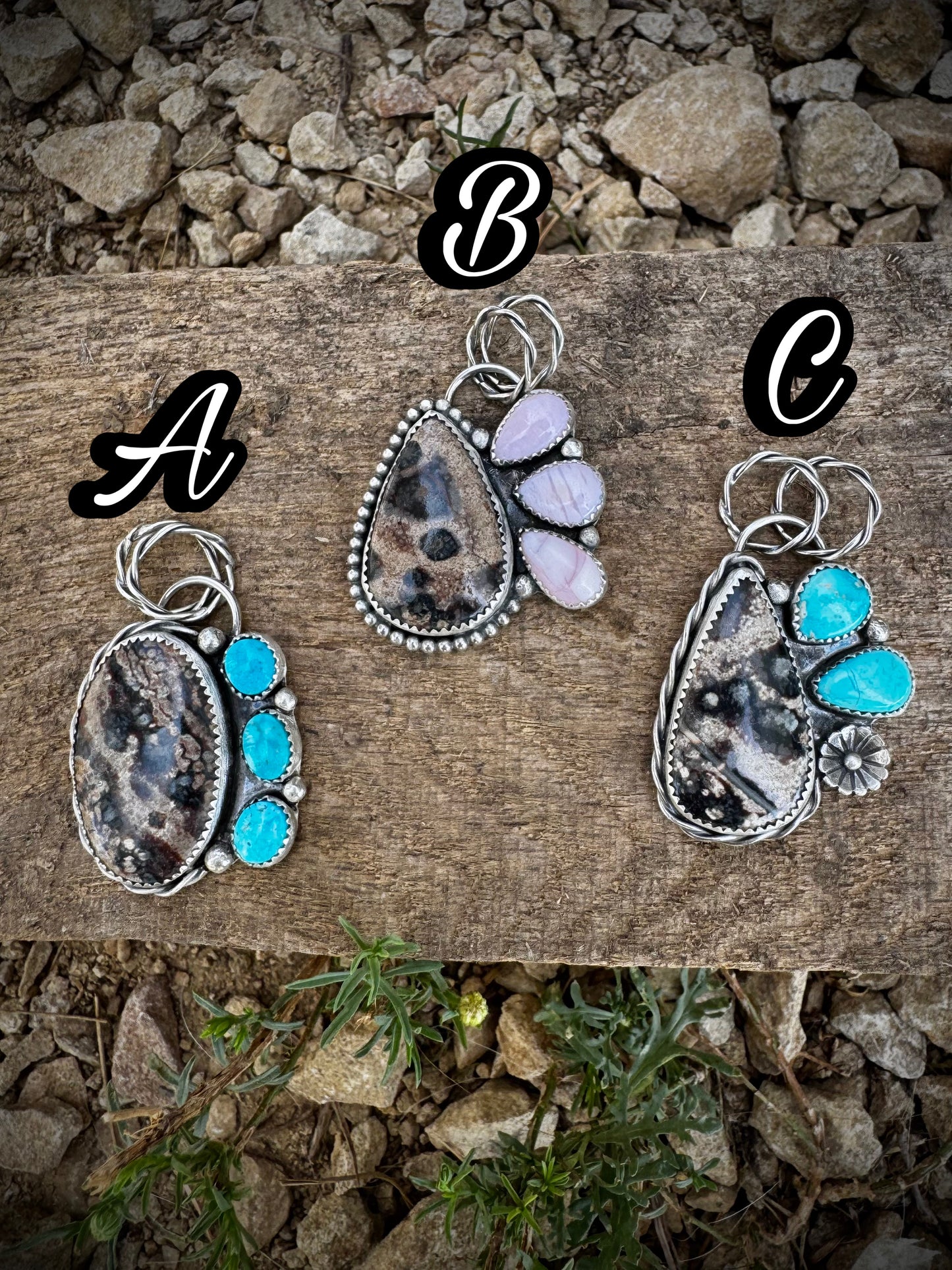 Leopard Jasper Pendants