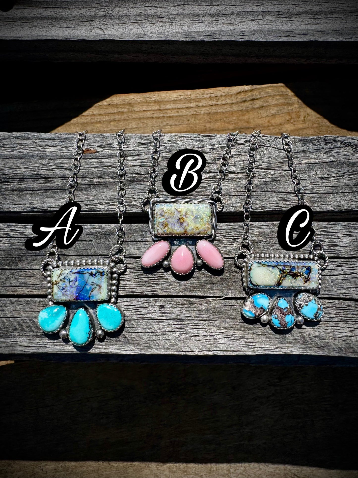 Opal Bar Necklaces