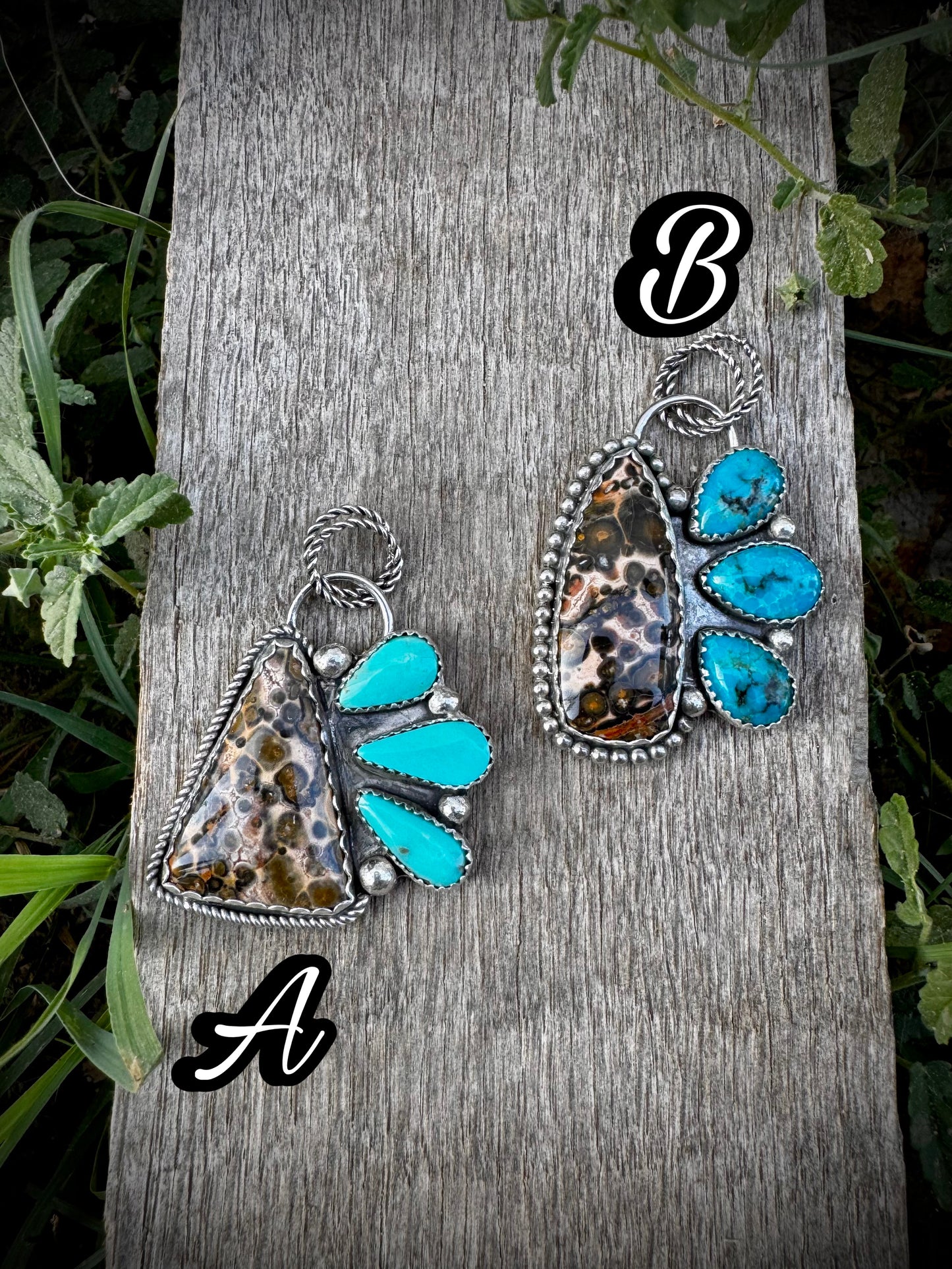 Leopard Jasper Pendants
