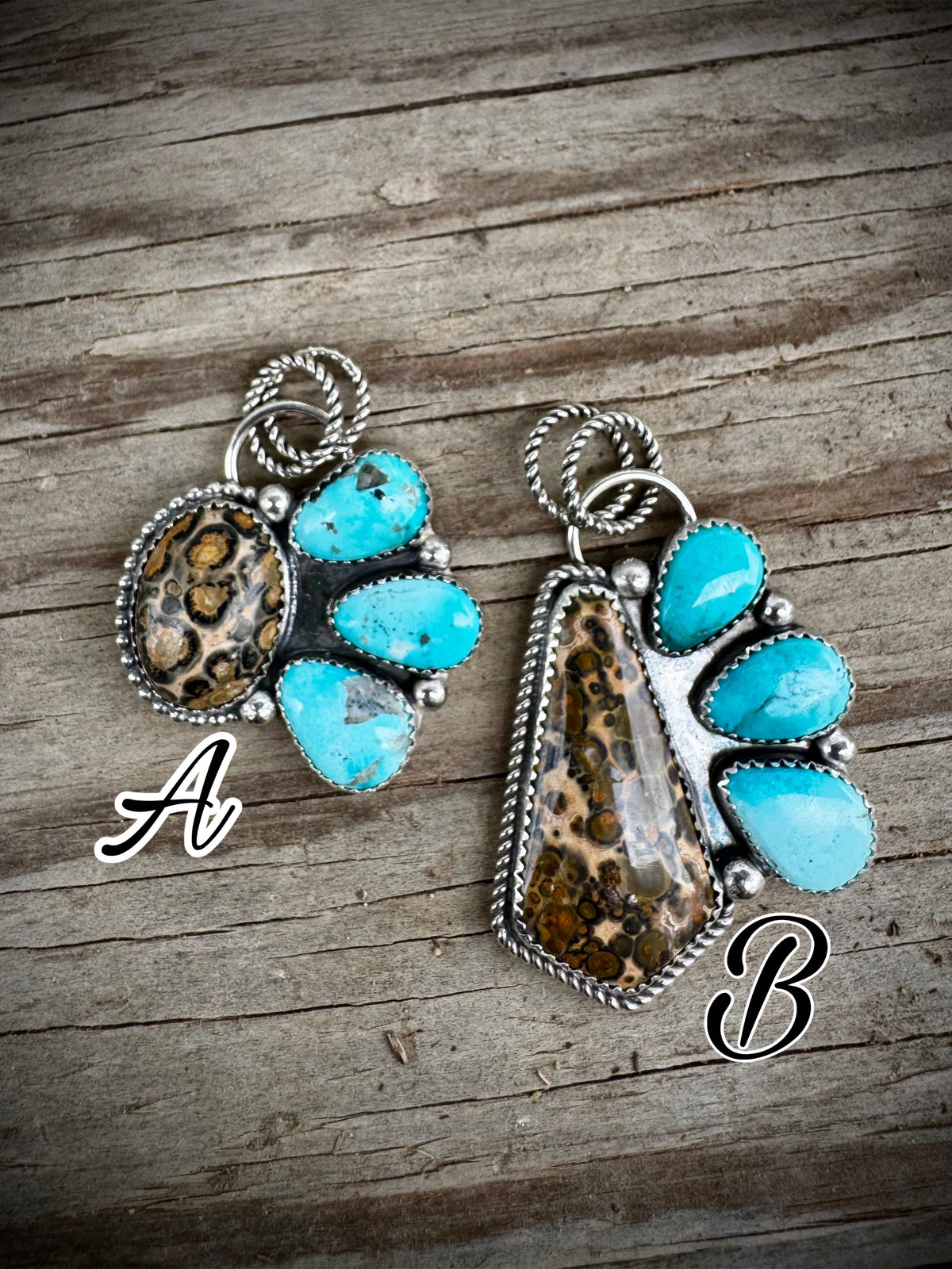 Leopard Jasper Pendants