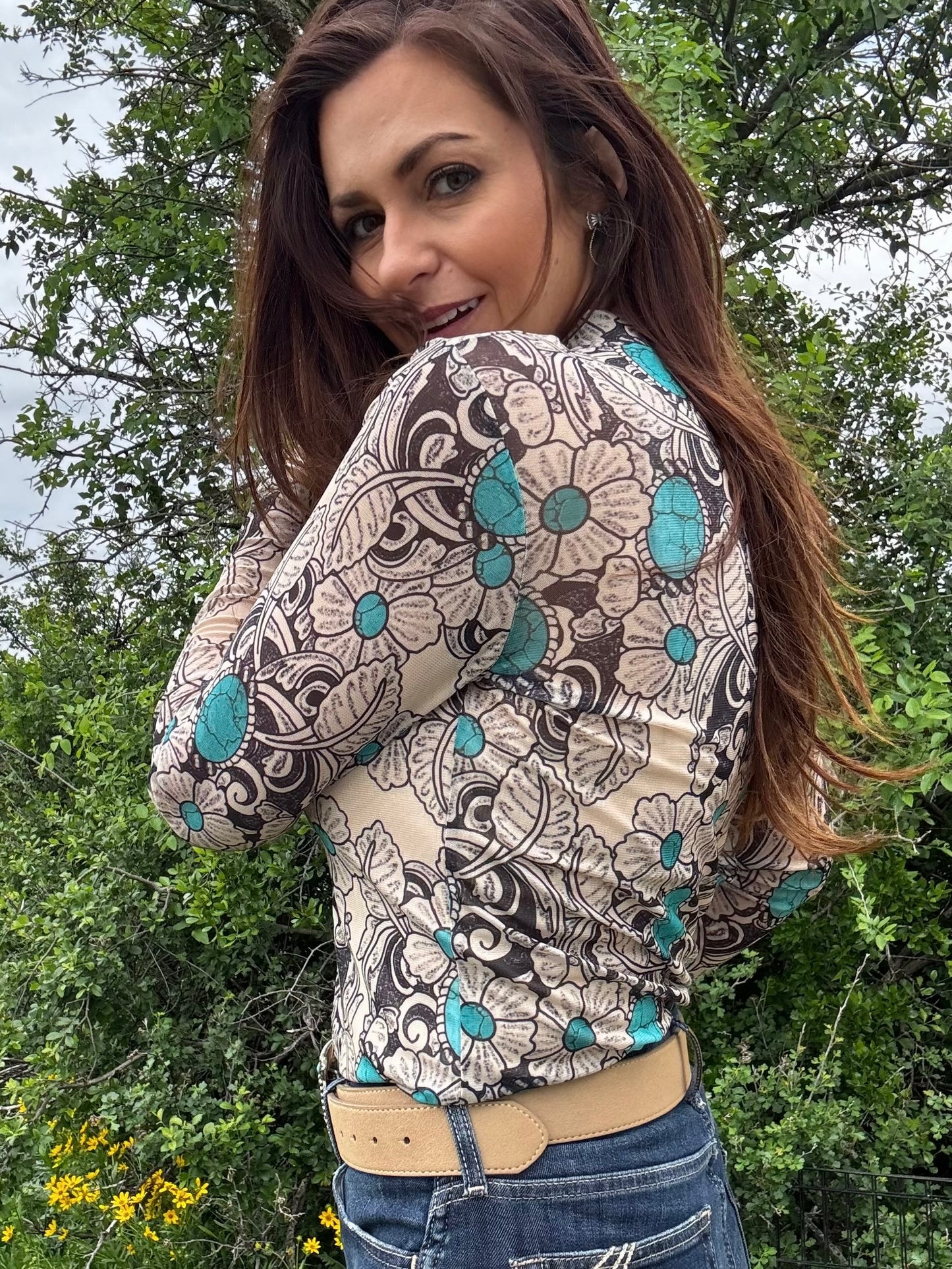 Tattoos On This Town Mesh Top