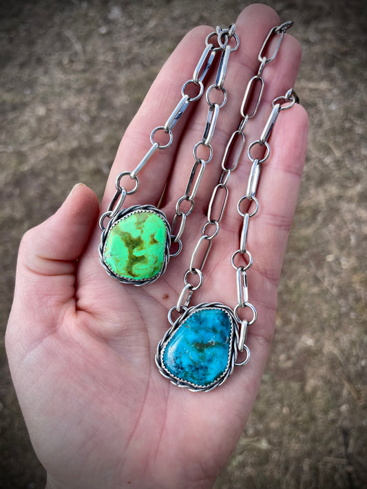 Chunky Single Stone Chokers