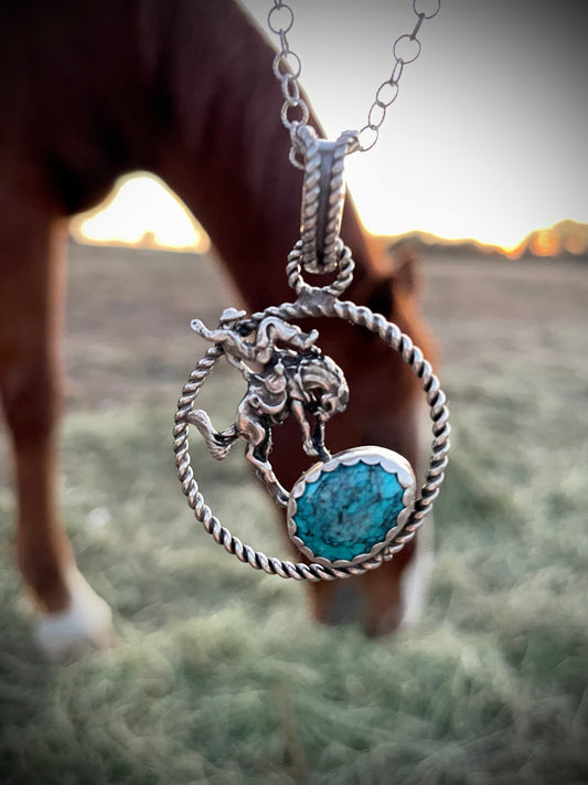 Buckaroo Hoop Necklace