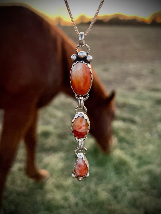 Dainty Spiny Lariat Necklace