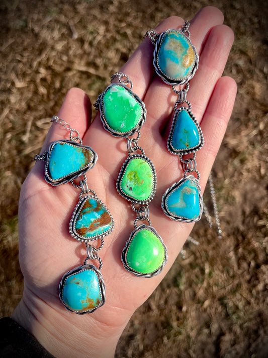 Chunky 3 Stone Lariats