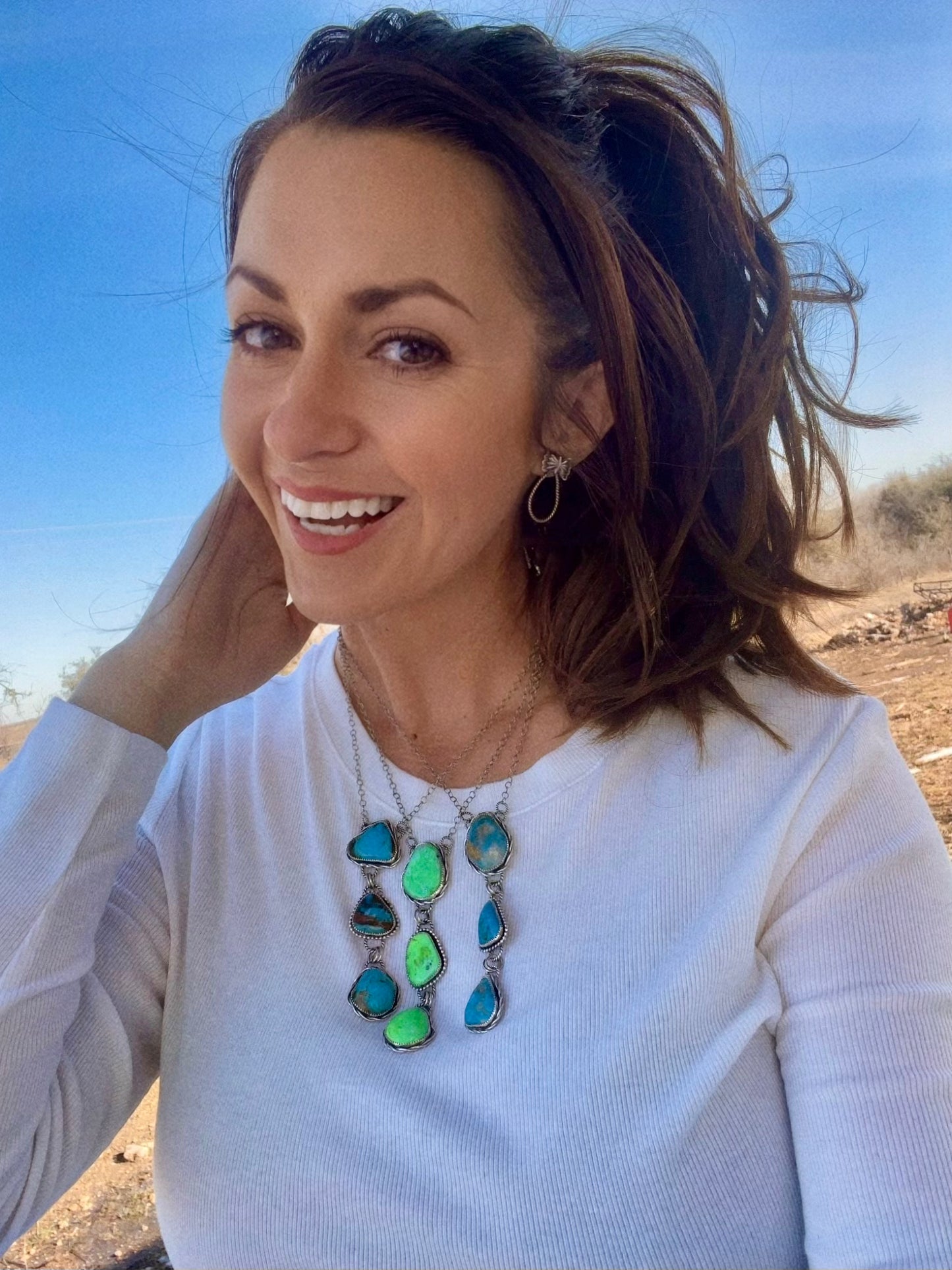 Chunky 3 Stone Lariats