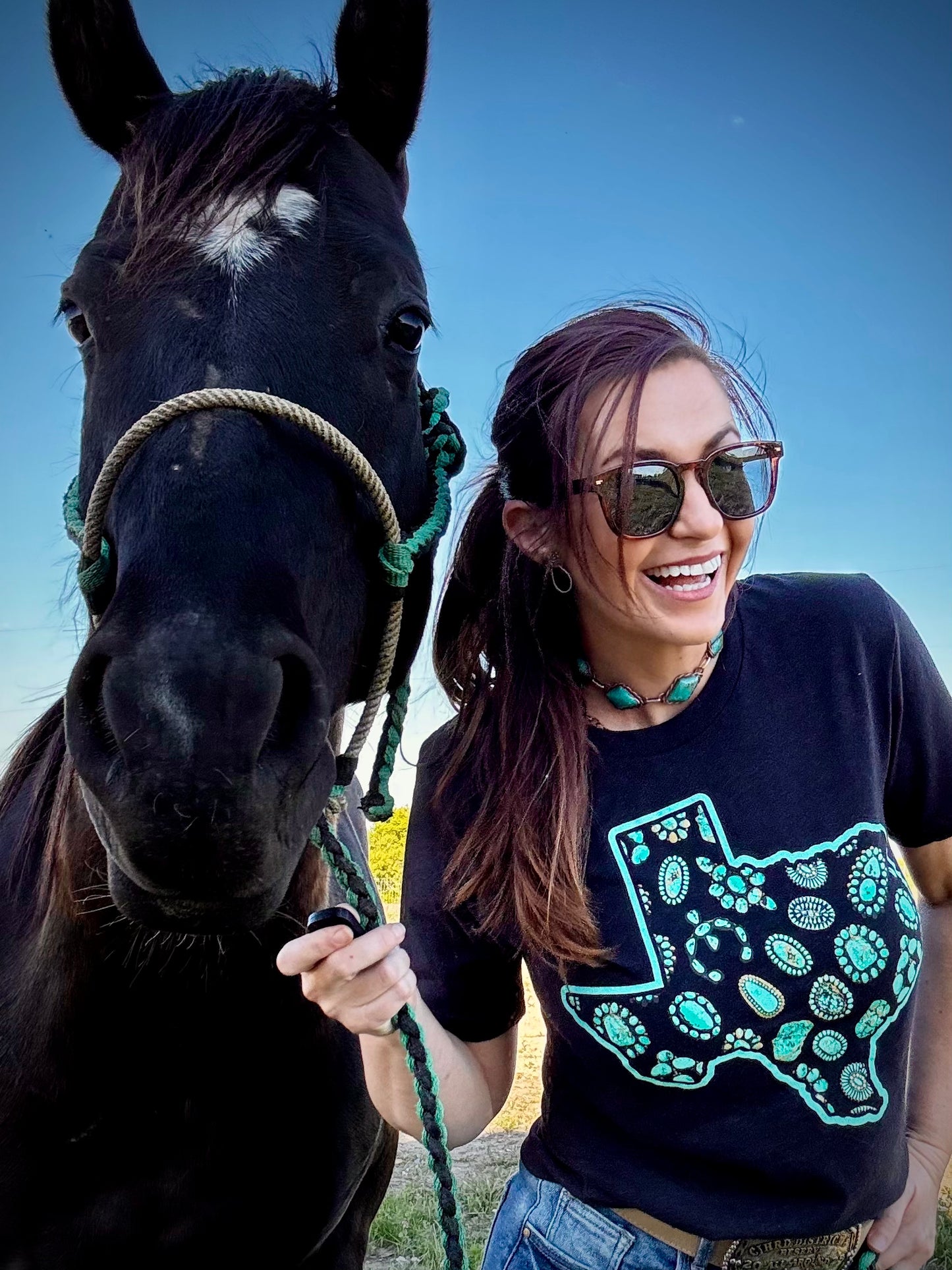 Texas In Turquoise Tee