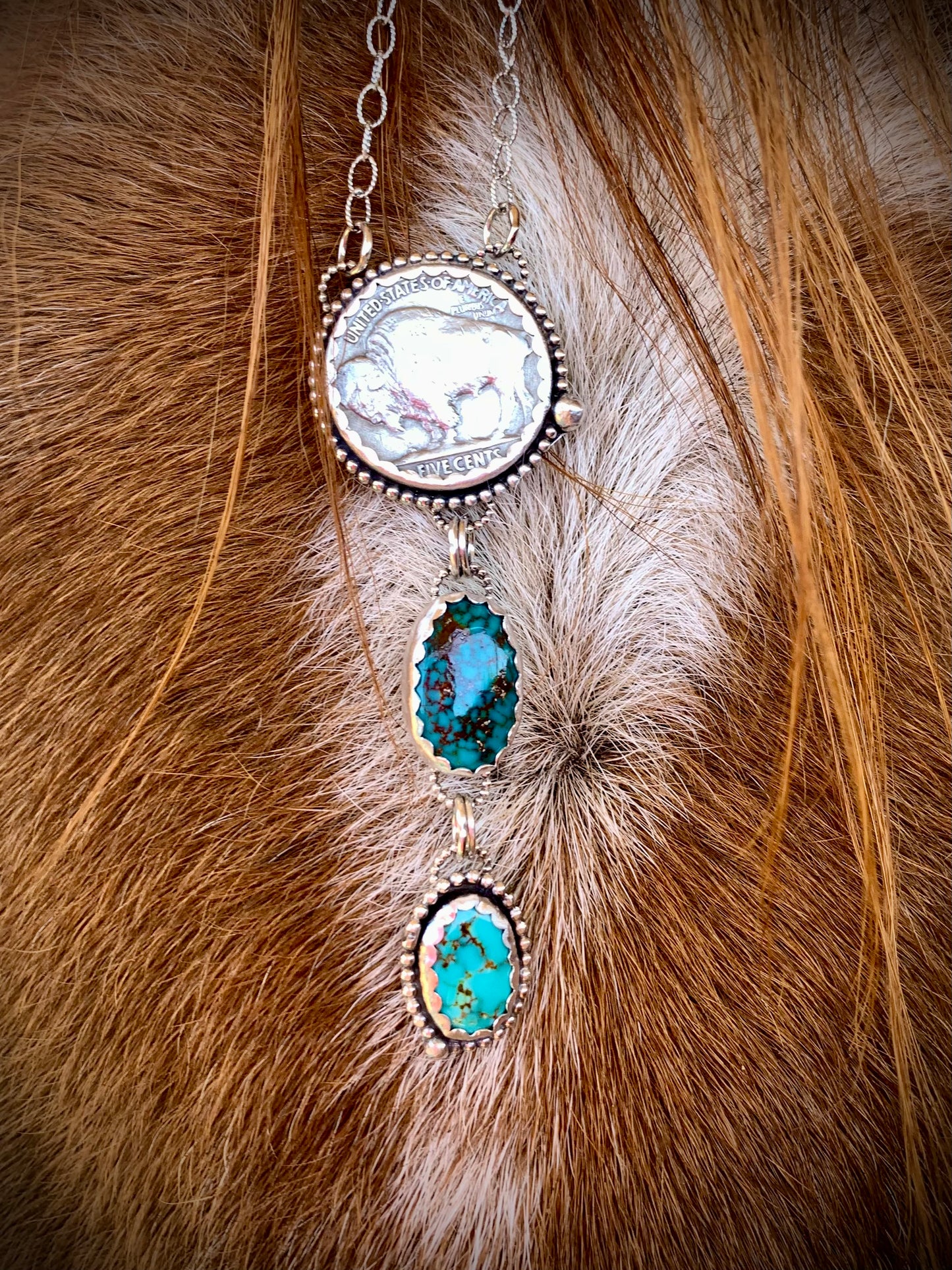 Royston Buffalo Nickel Lariats and Earrings