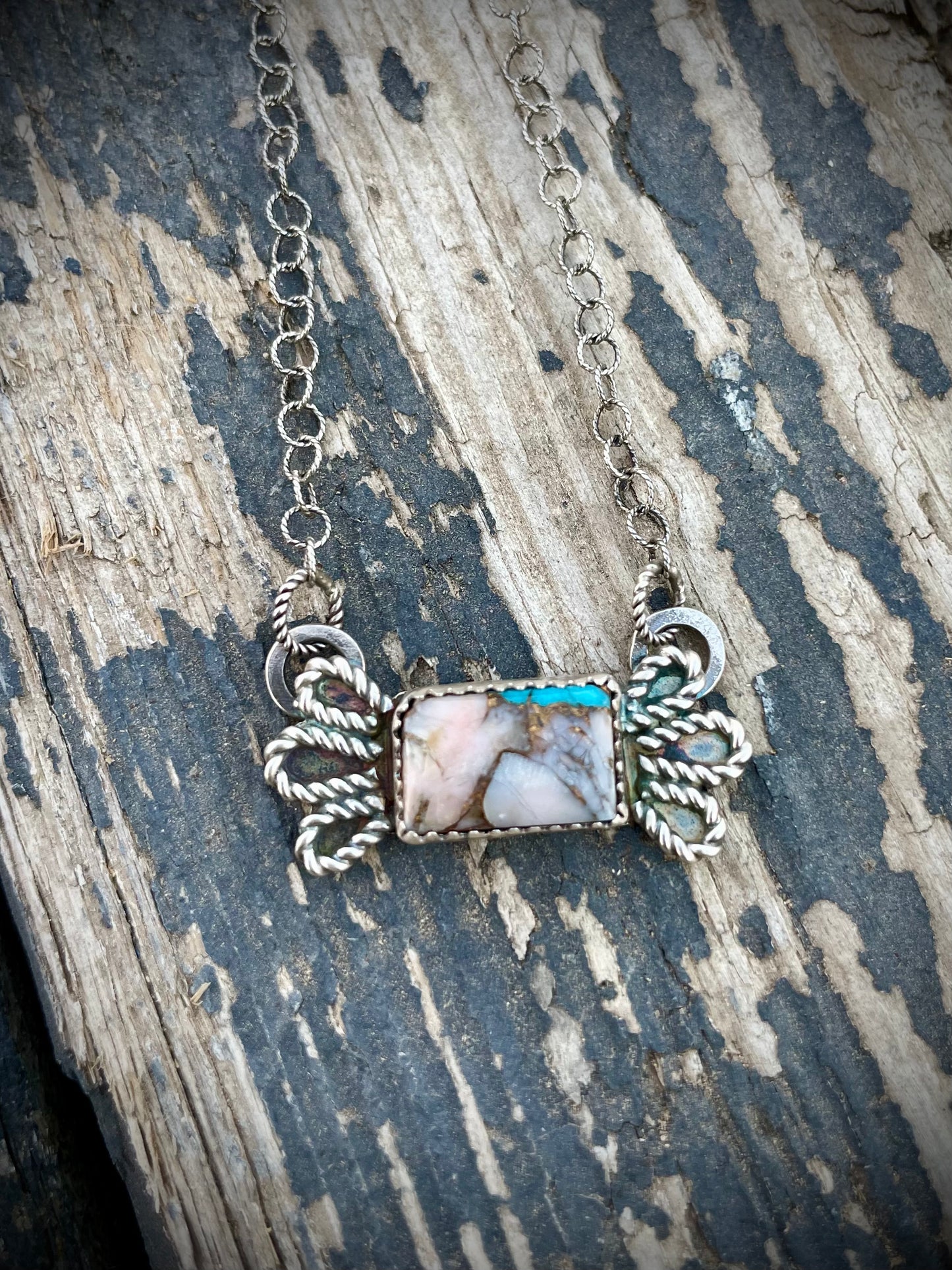 Pink Peruvian Opal with Kingman Mojave Pretties