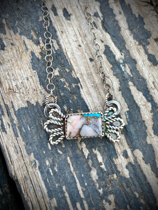 Pink Peruvian Opal with Kingman Mojave Pretties