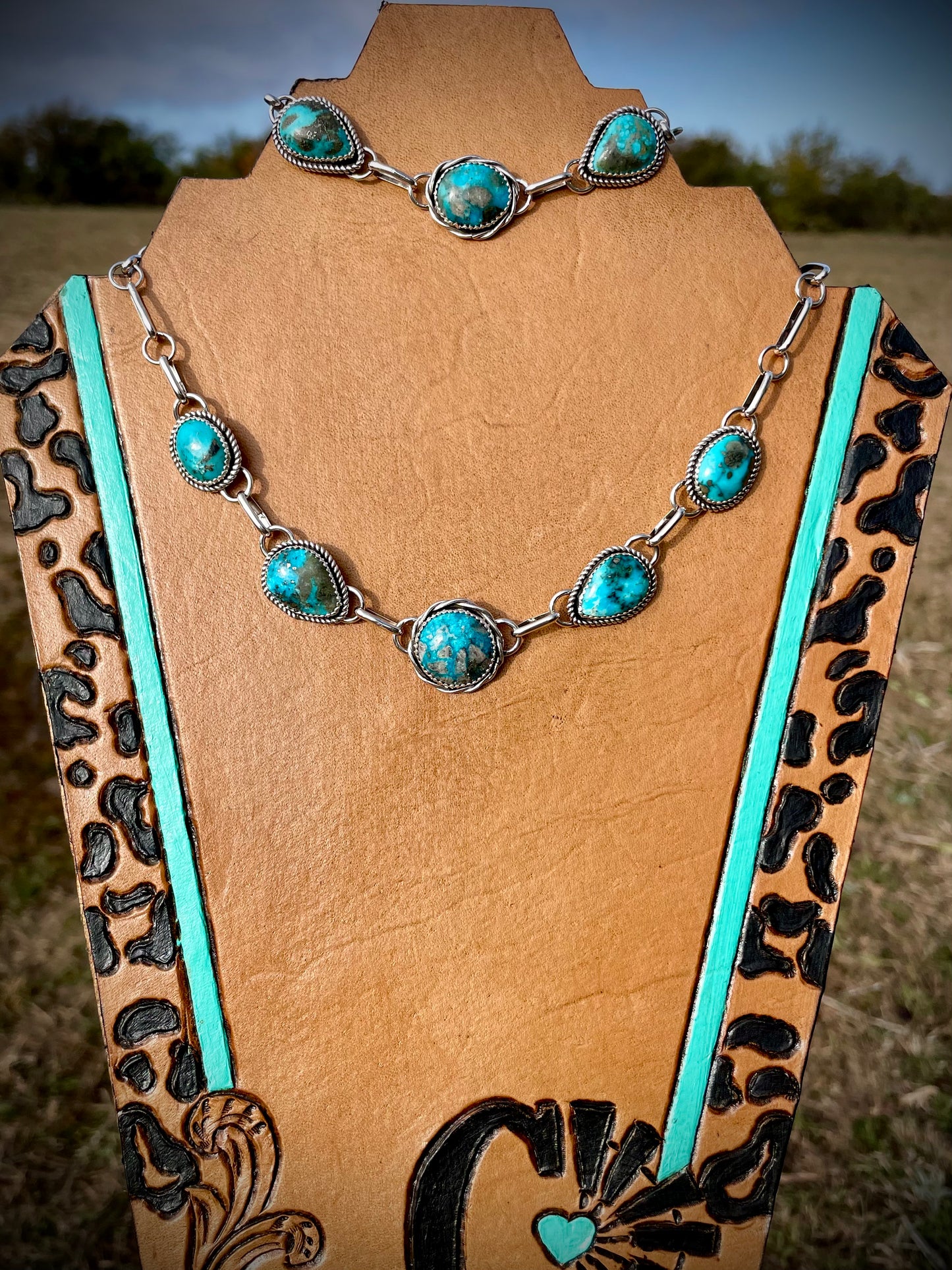 Morenci Choker and Bracelet