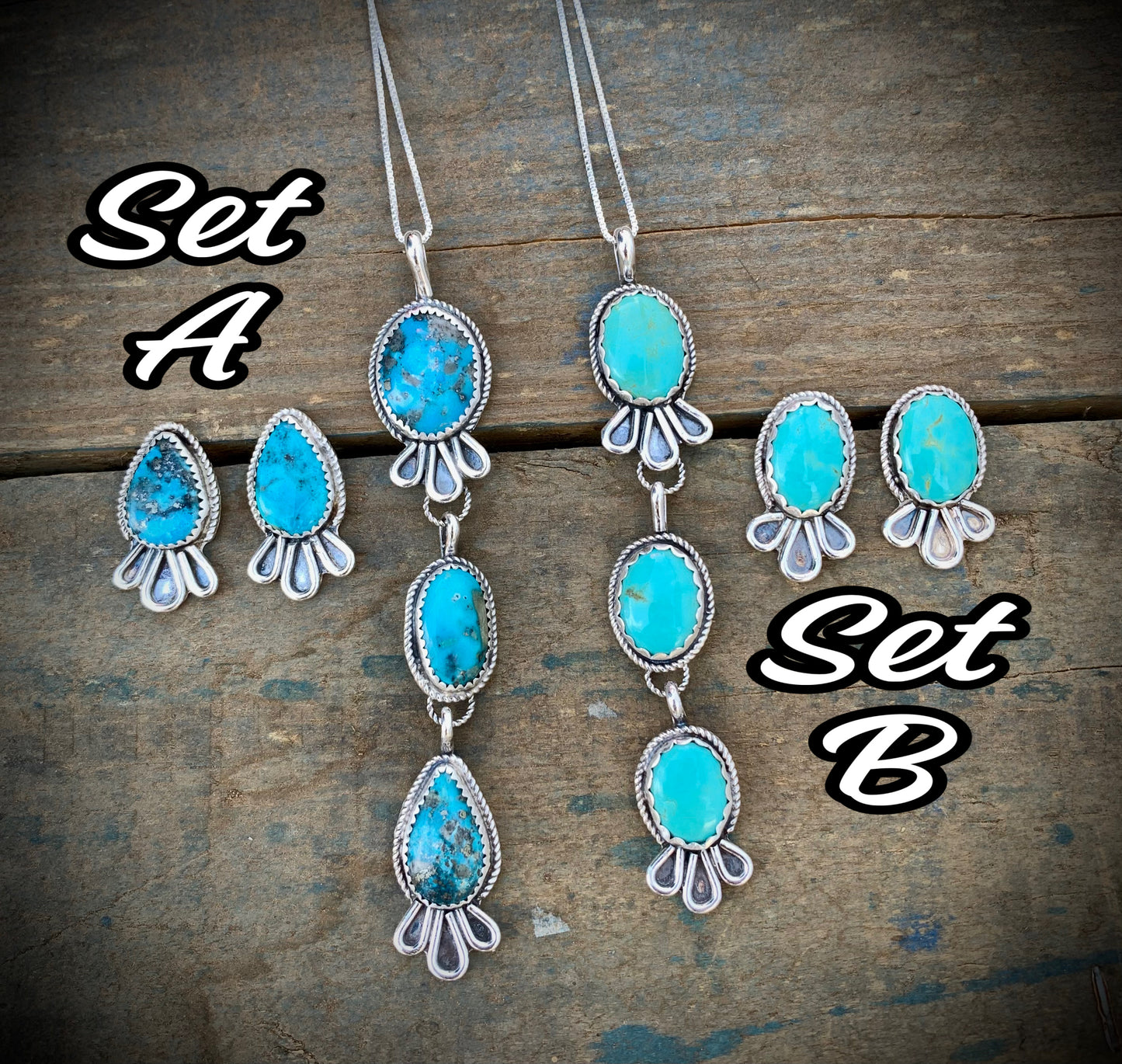 Petal Lariat and Earring Sets