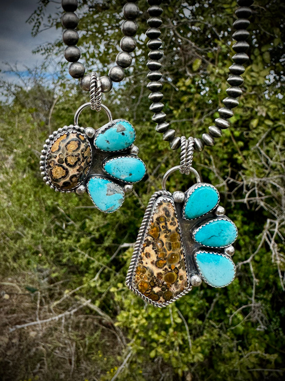 Leopard Jasper Pendants