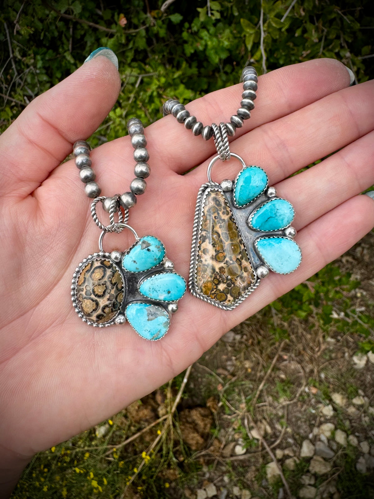 Leopard Jasper Pendants