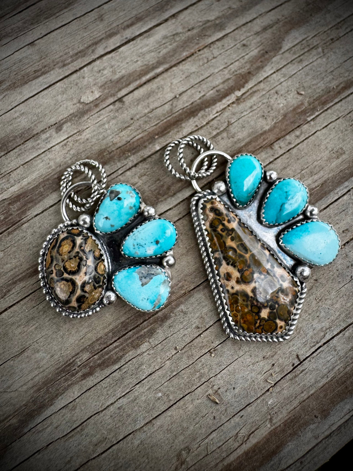 Leopard Jasper Pendants