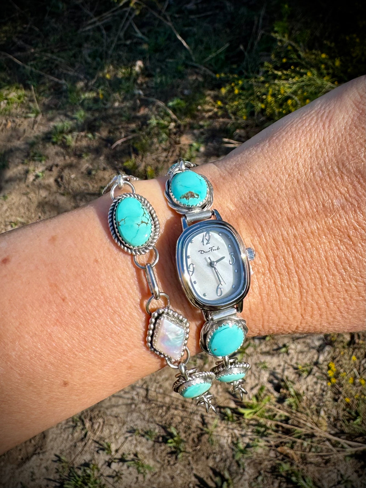 Bisbee with Fresh Water Pearl Watch and Bracelet