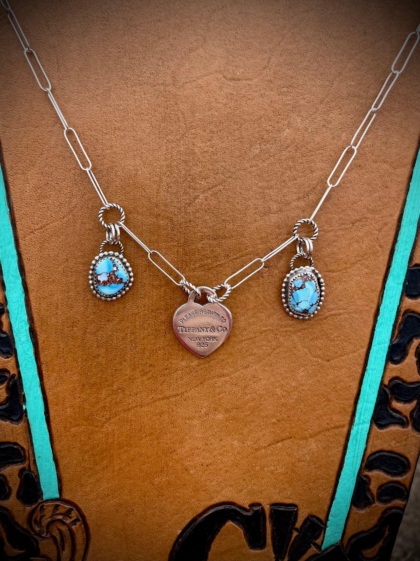 Tiffany Charm Necklace With Golden Hills