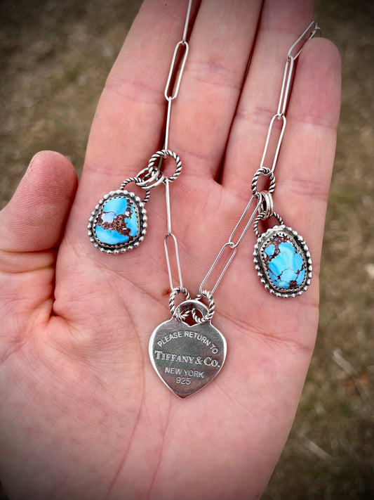 Tiffany Charm Necklace With Golden Hills