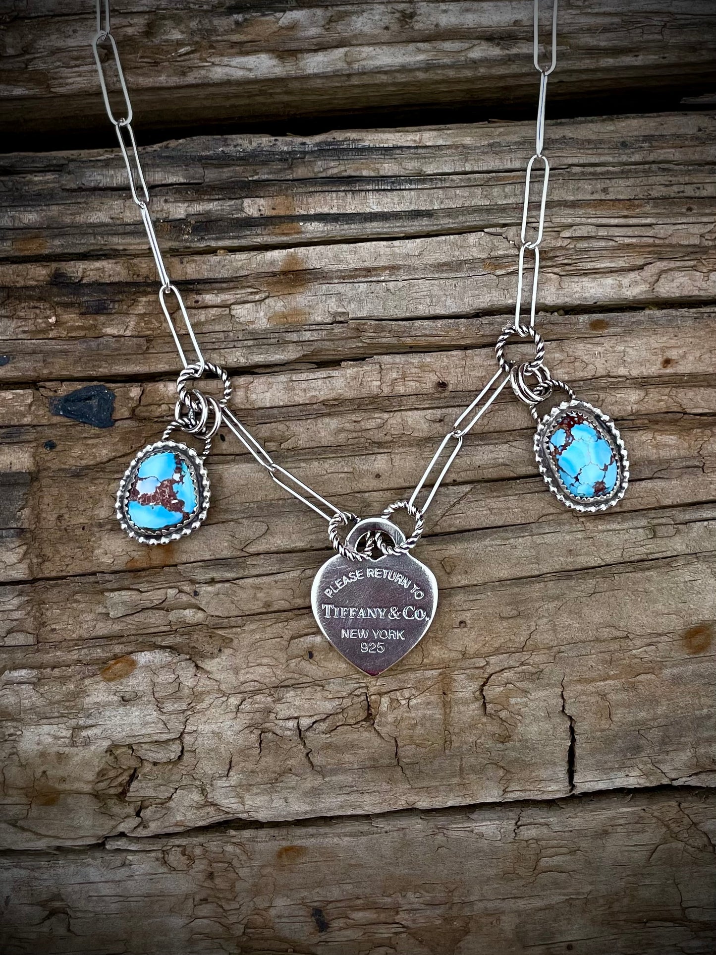 Tiffany Charm Necklace With Golden Hills