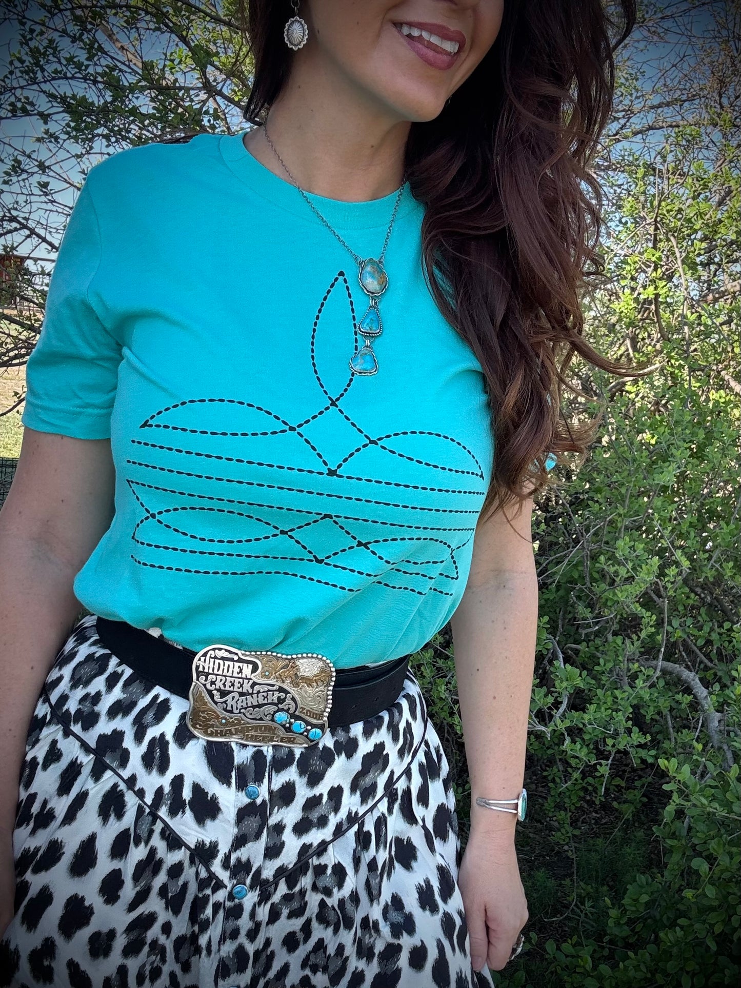 Leopard Print Button Down Skirt