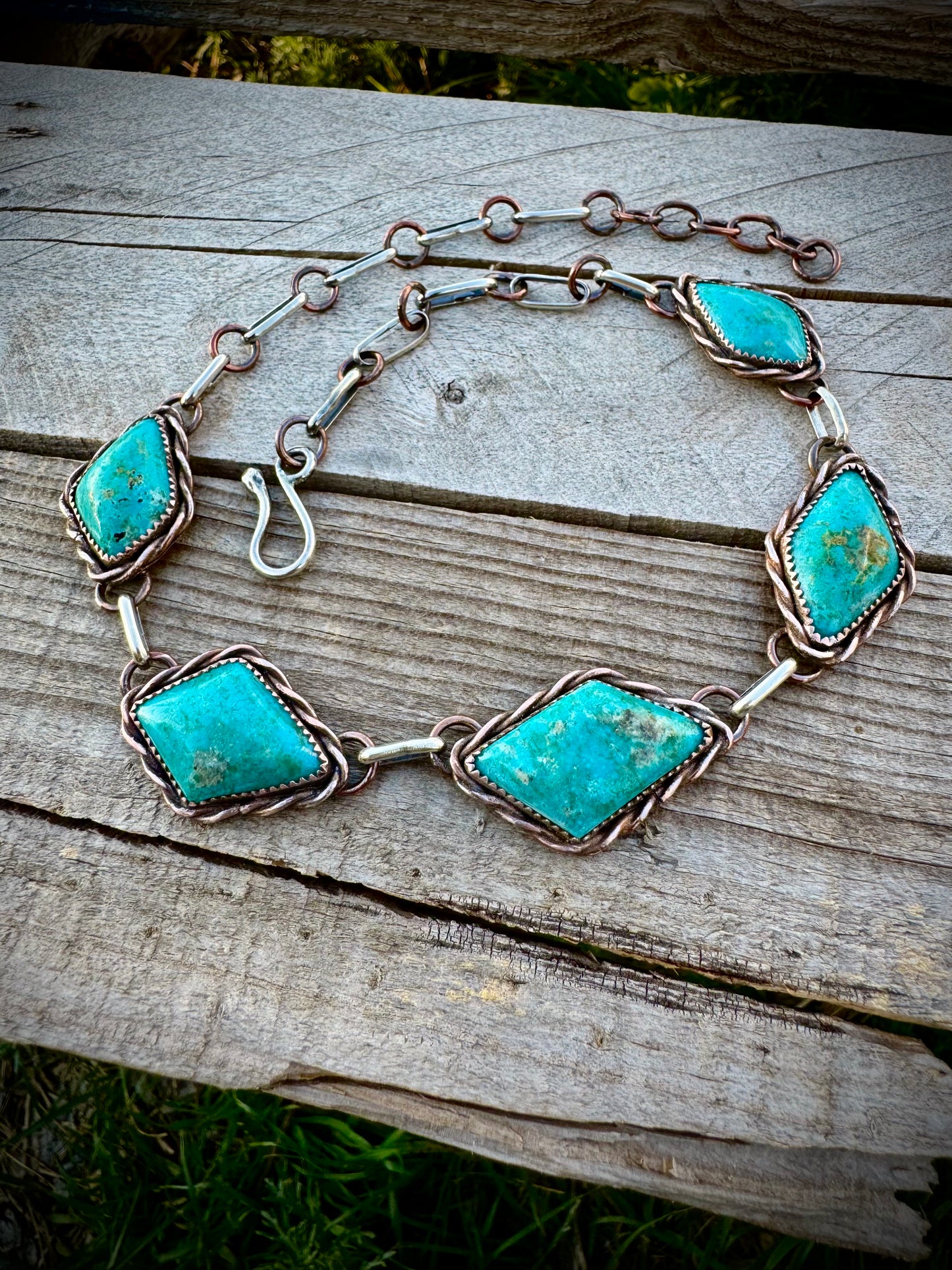 Copper & Kingman Choker Necklace