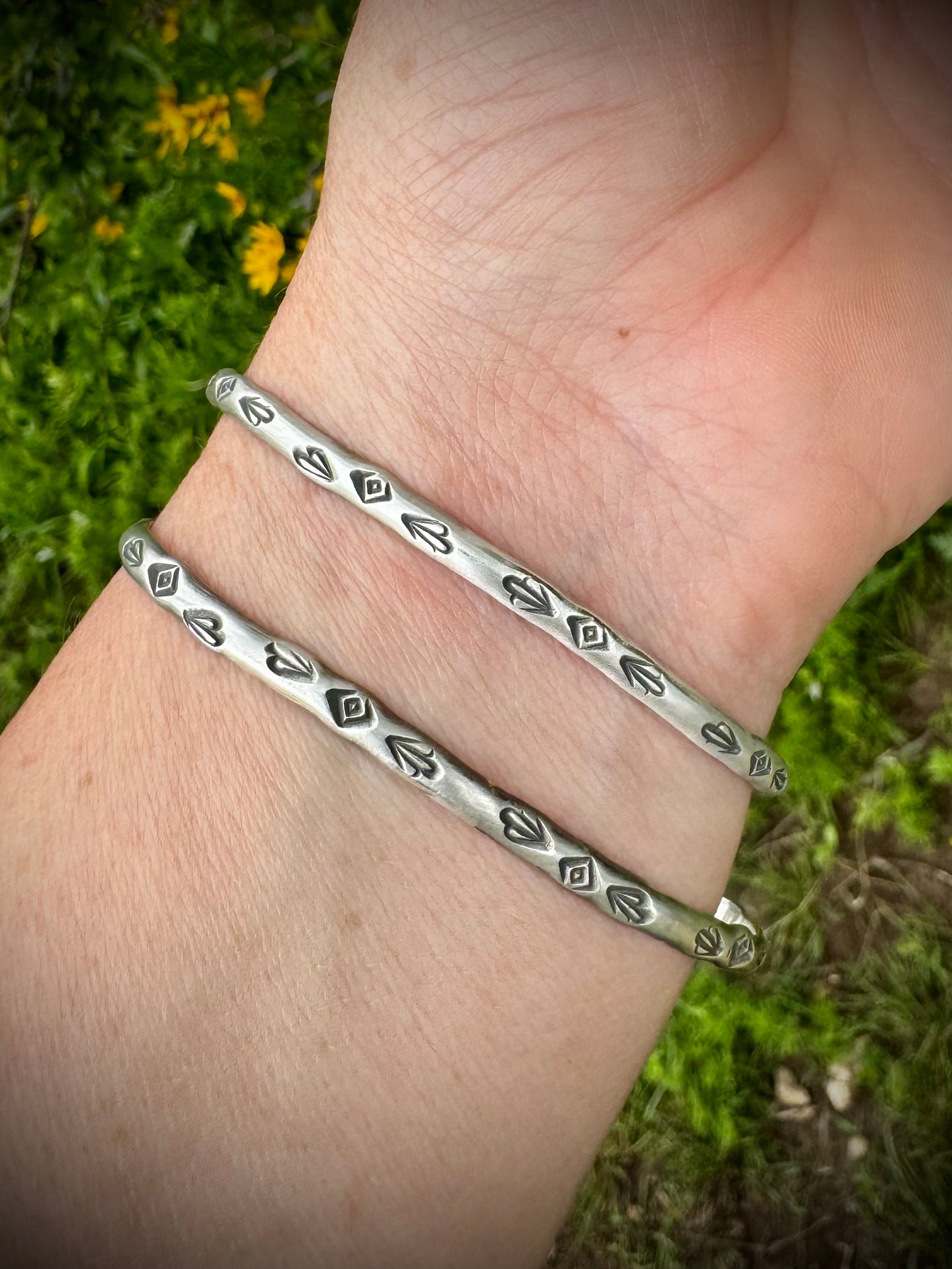 Reverse Stacker Cuff Bracelets