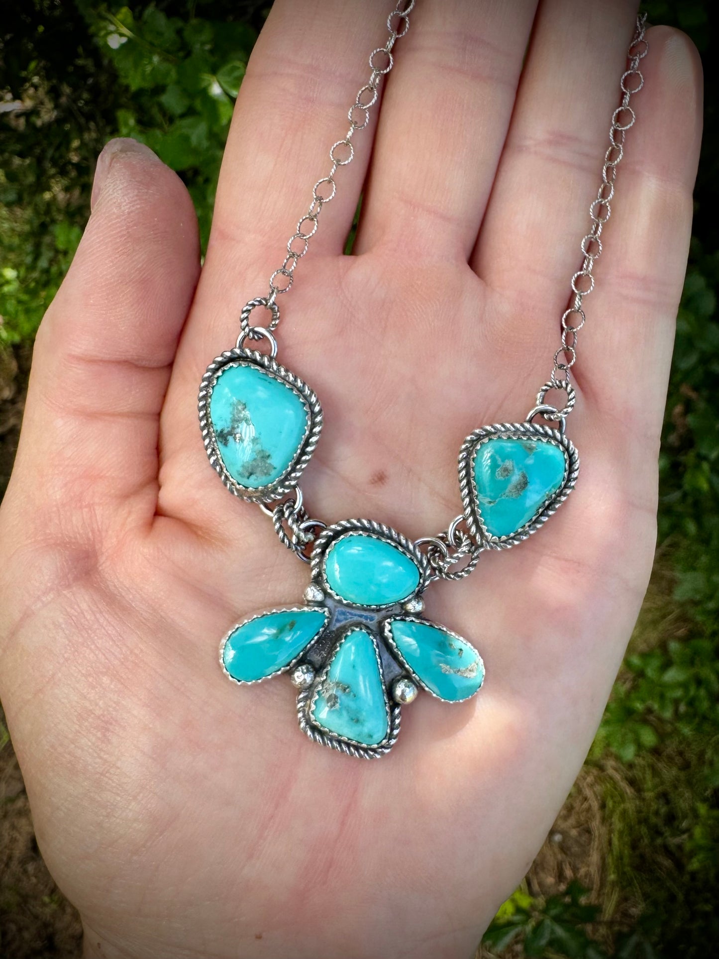 Kingman Dainty Cluster Necklace