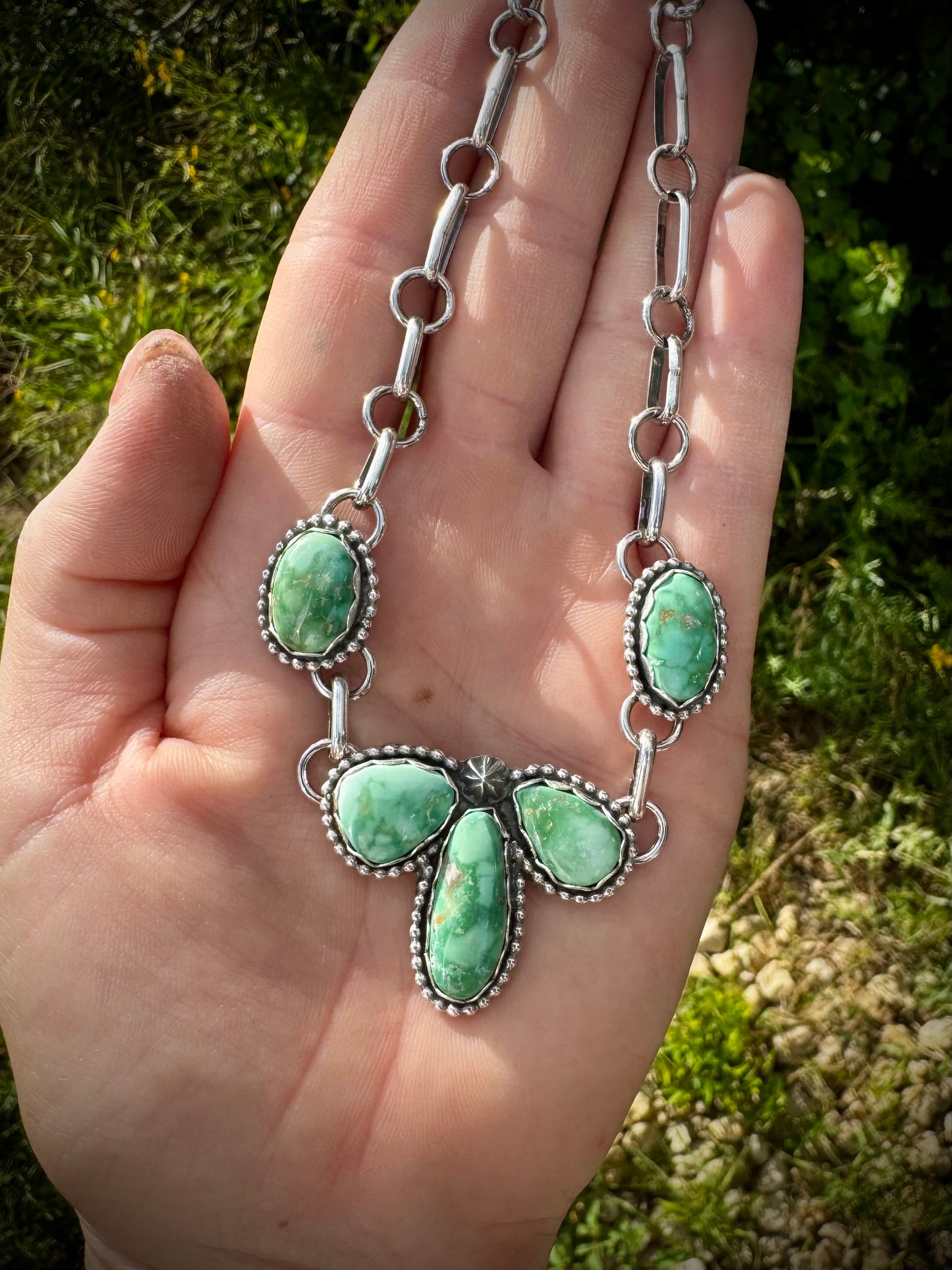 Emerald Valley Petal Choker Necklace