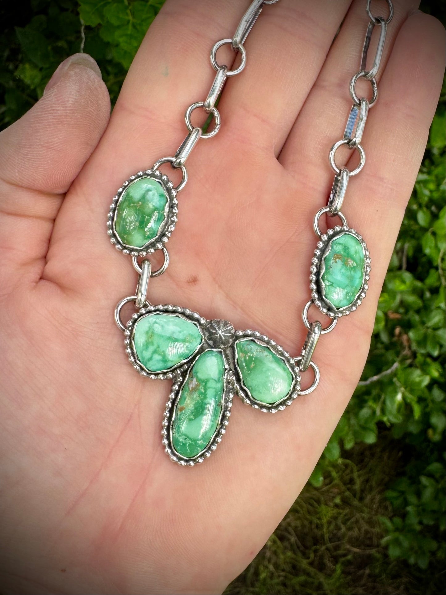 Emerald Valley Petal Choker Necklace