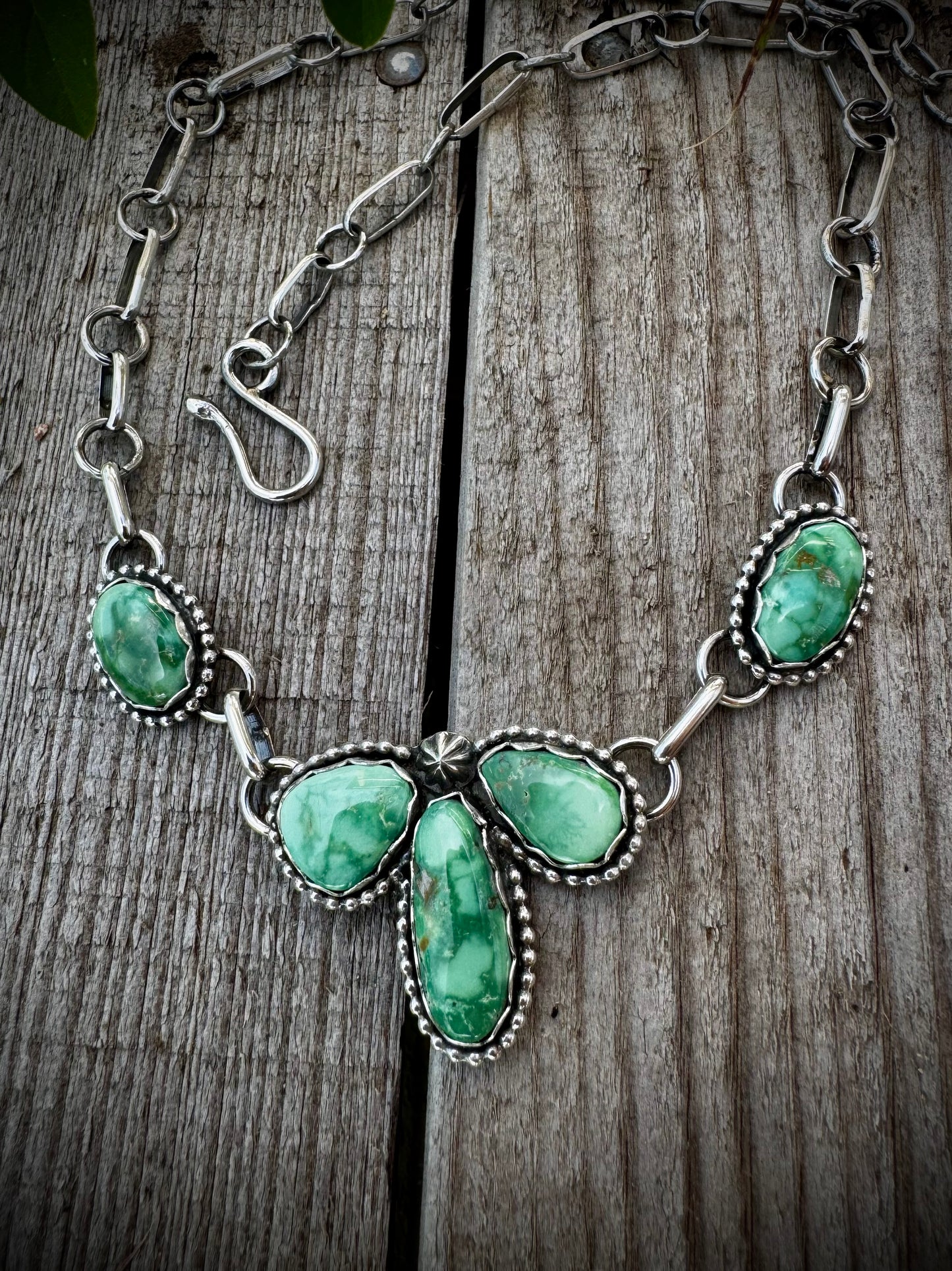 Emerald Valley Petal Choker Necklace
