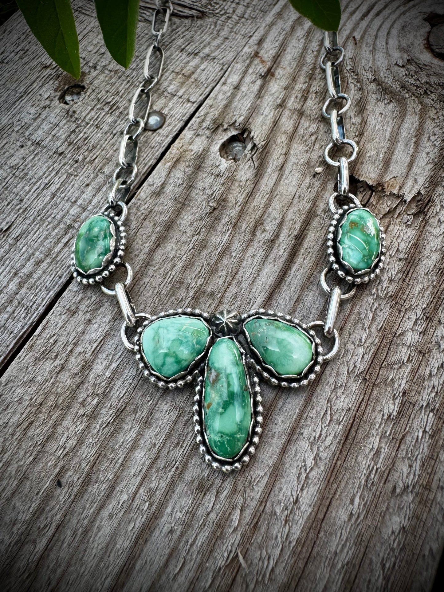 Emerald Valley Petal Choker Necklace