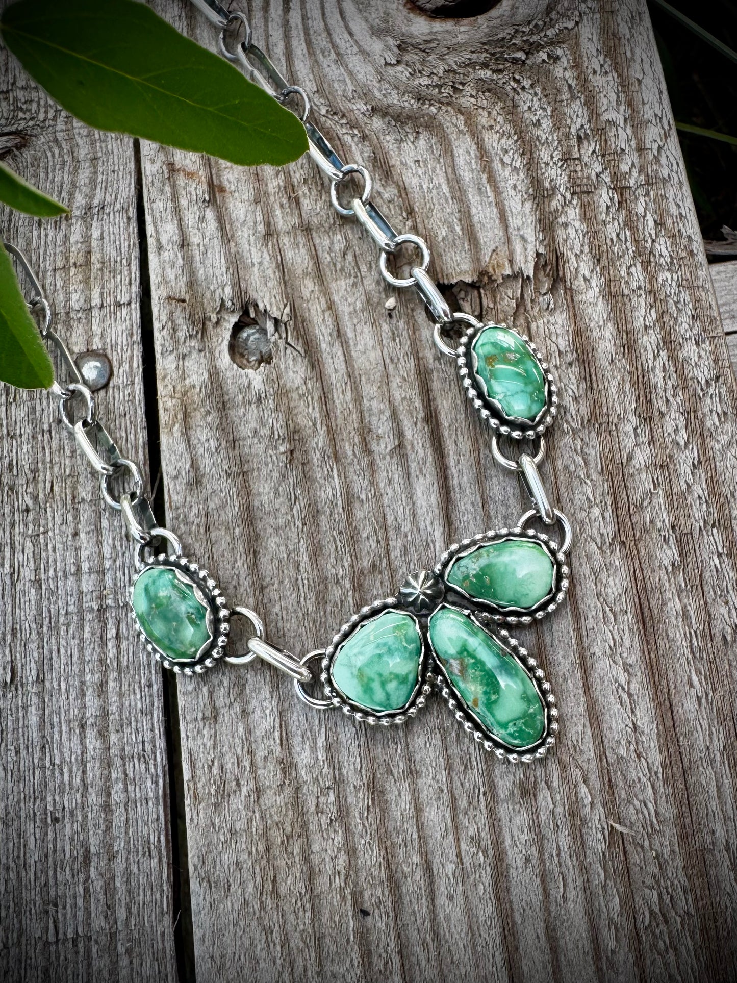 Emerald Valley Petal Choker Necklace