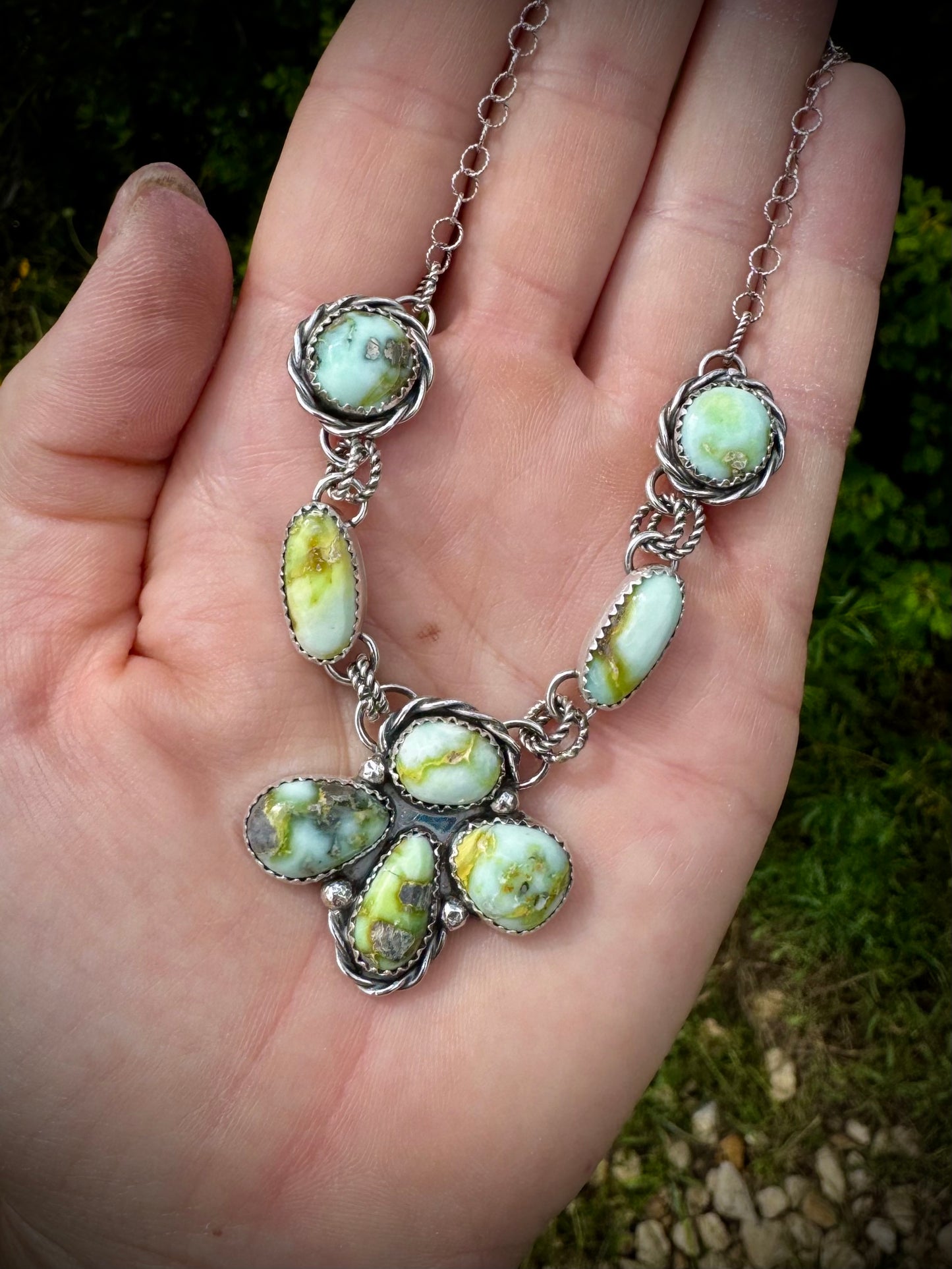 Palomino Dainty Cluster Necklace