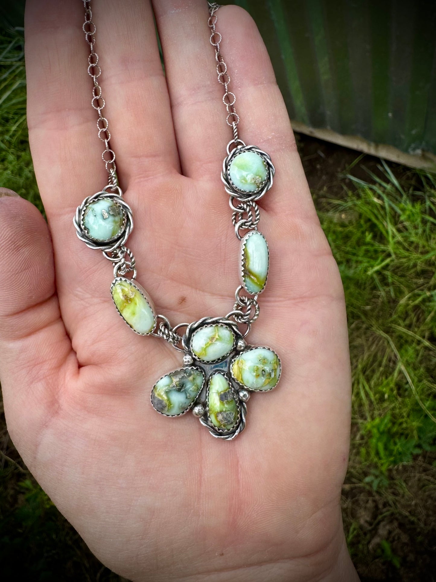 Palomino Dainty Cluster Necklace