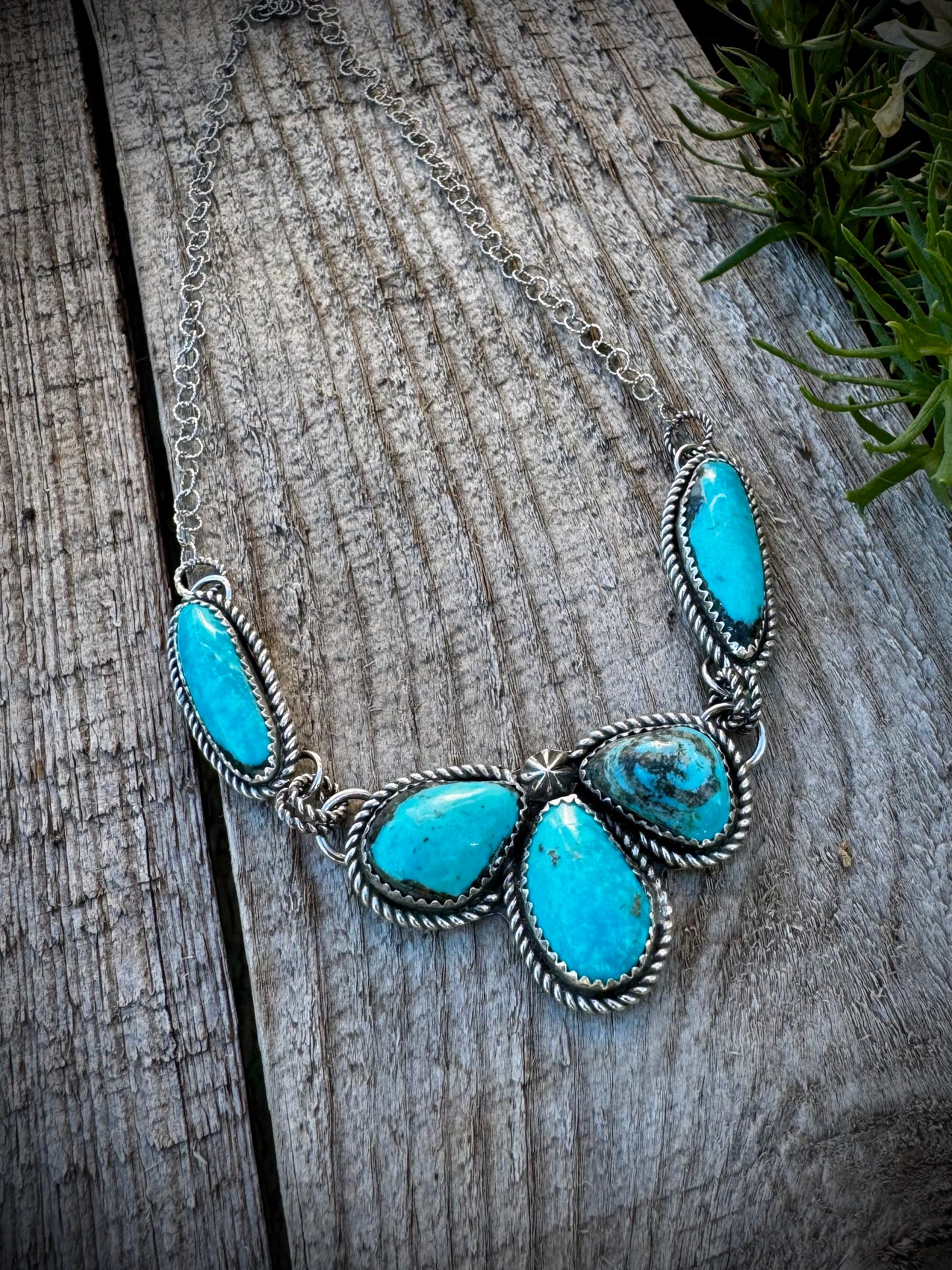 Bright Kingman Dainty Cluster Necklace