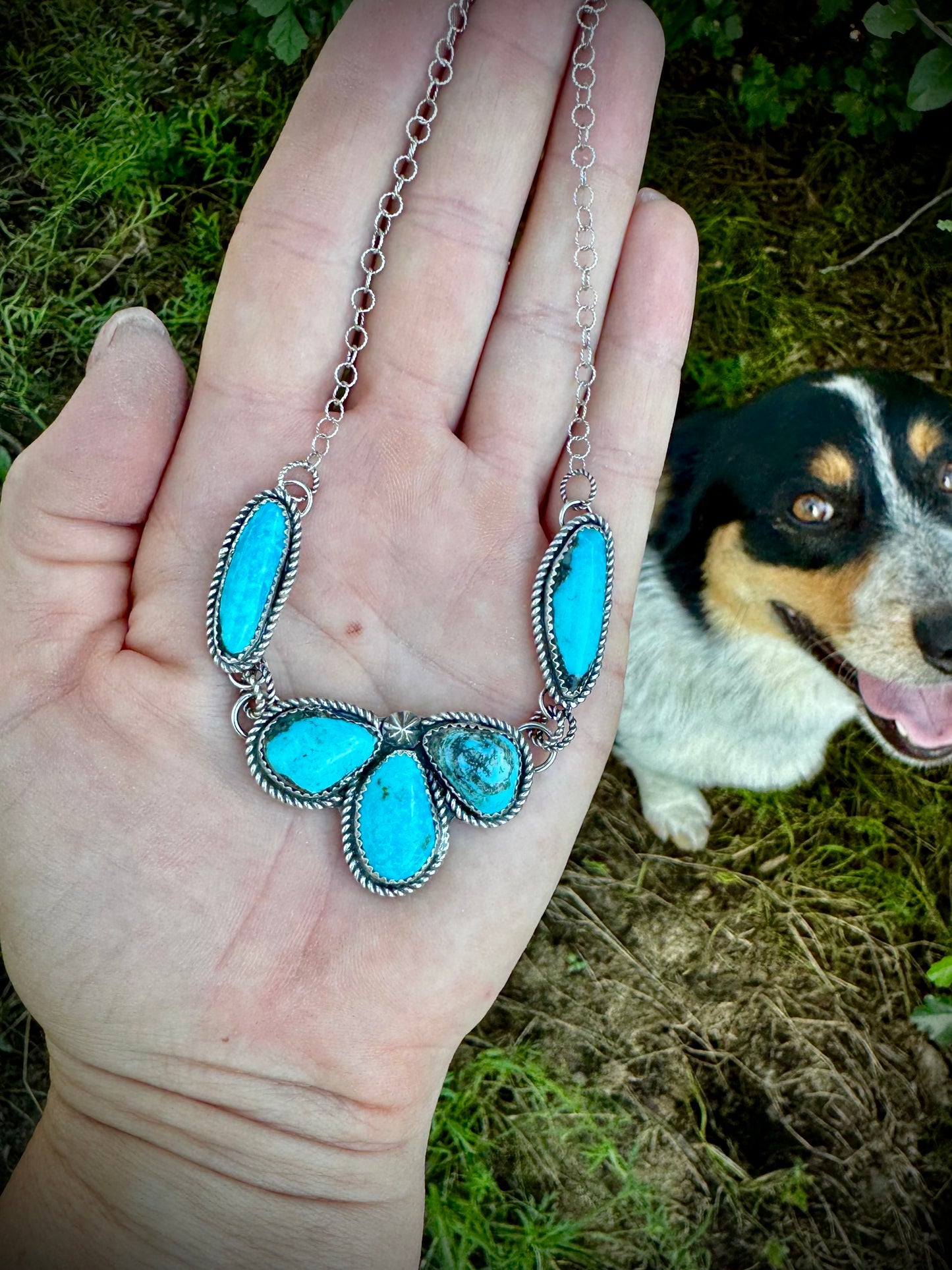 Bright Kingman Dainty Cluster Necklace