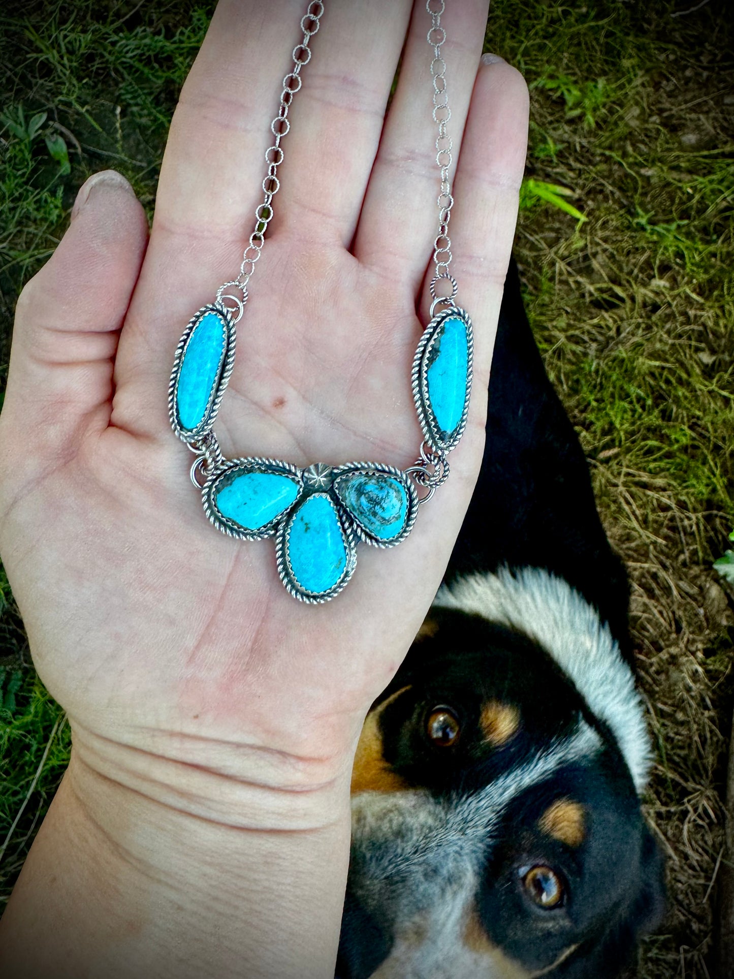 Bright Kingman Dainty Cluster Necklace