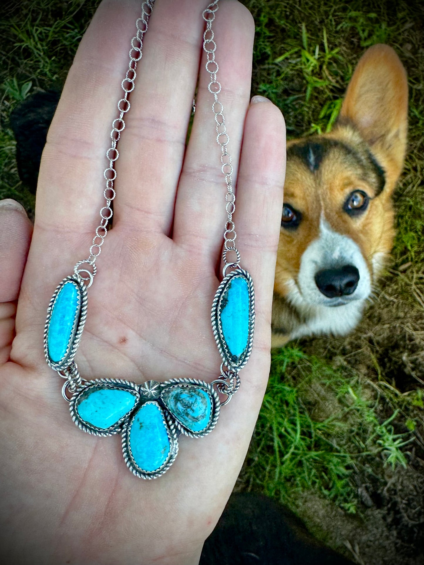 Bright Kingman Dainty Cluster Necklace