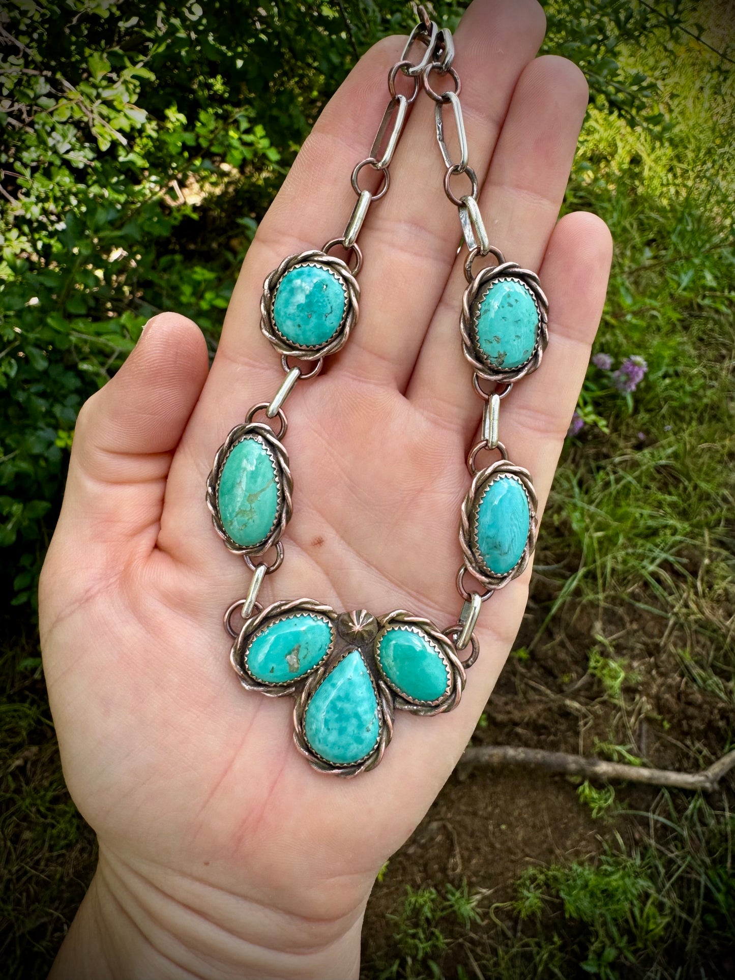 Tyrone Copper Petal Choker Necklace