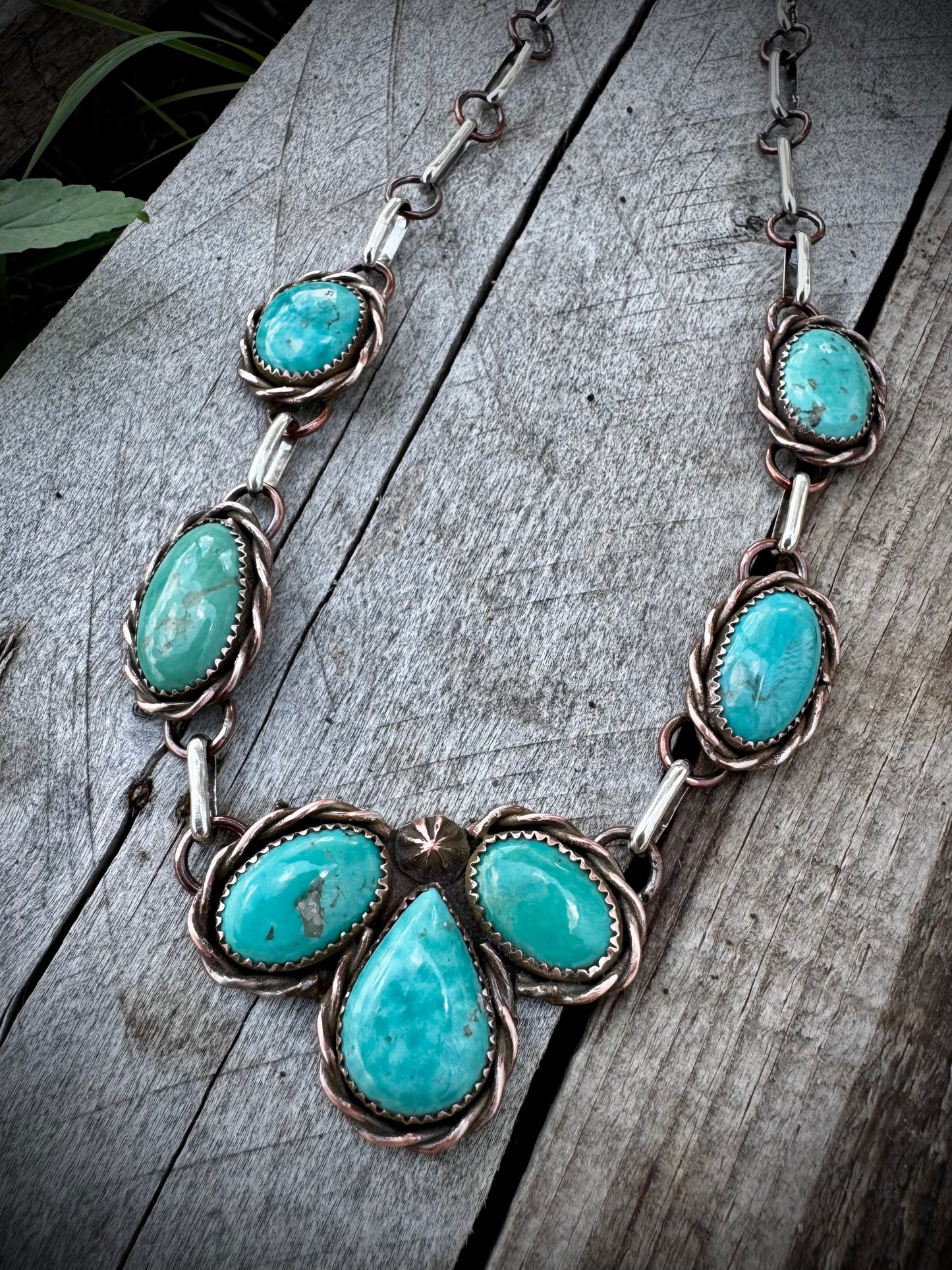 Tyrone Copper Petal Choker Necklace