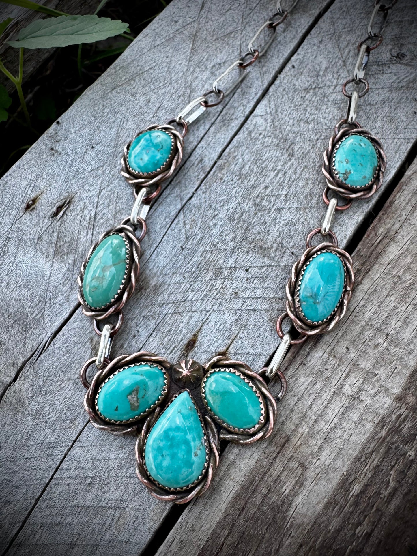 Tyrone Copper Petal Choker Necklace