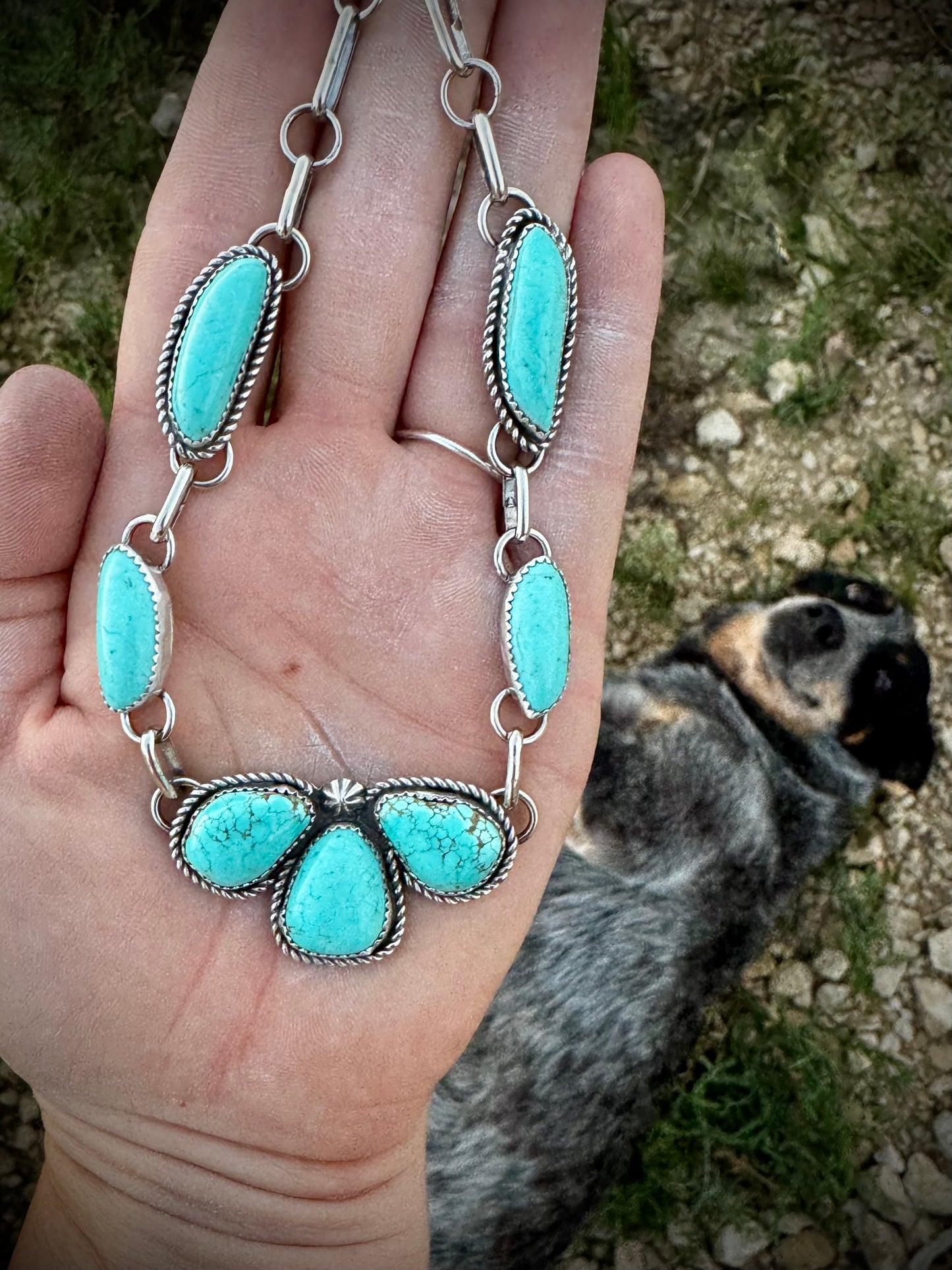 Mine Number 8 Petal Choker Necklace