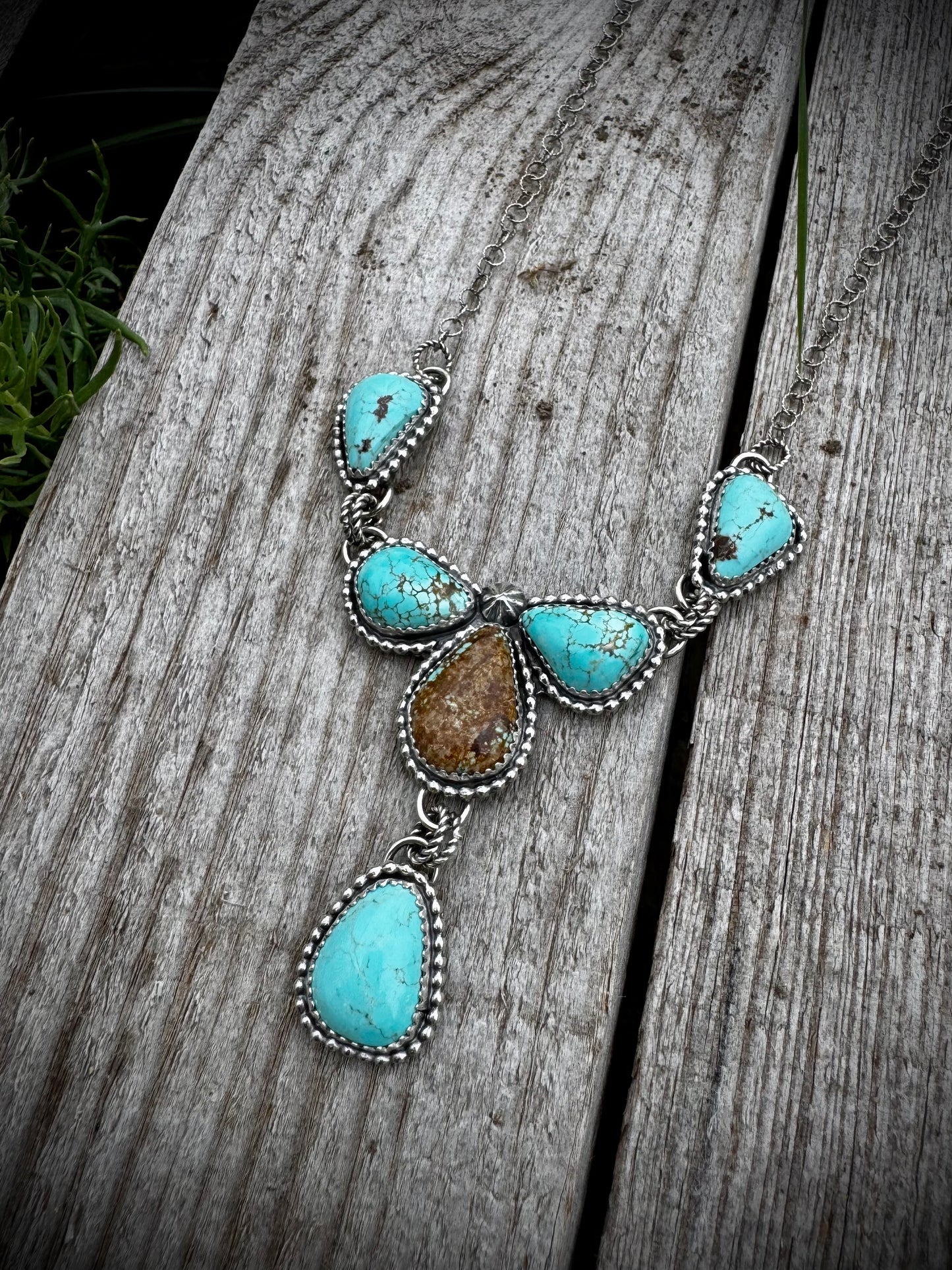 Mine Number 8 Dainty Cluster Lariat