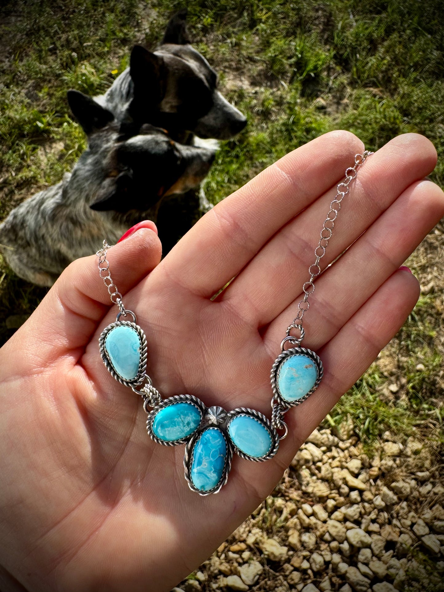 Blue Ridge Dainty Cluster Necklace